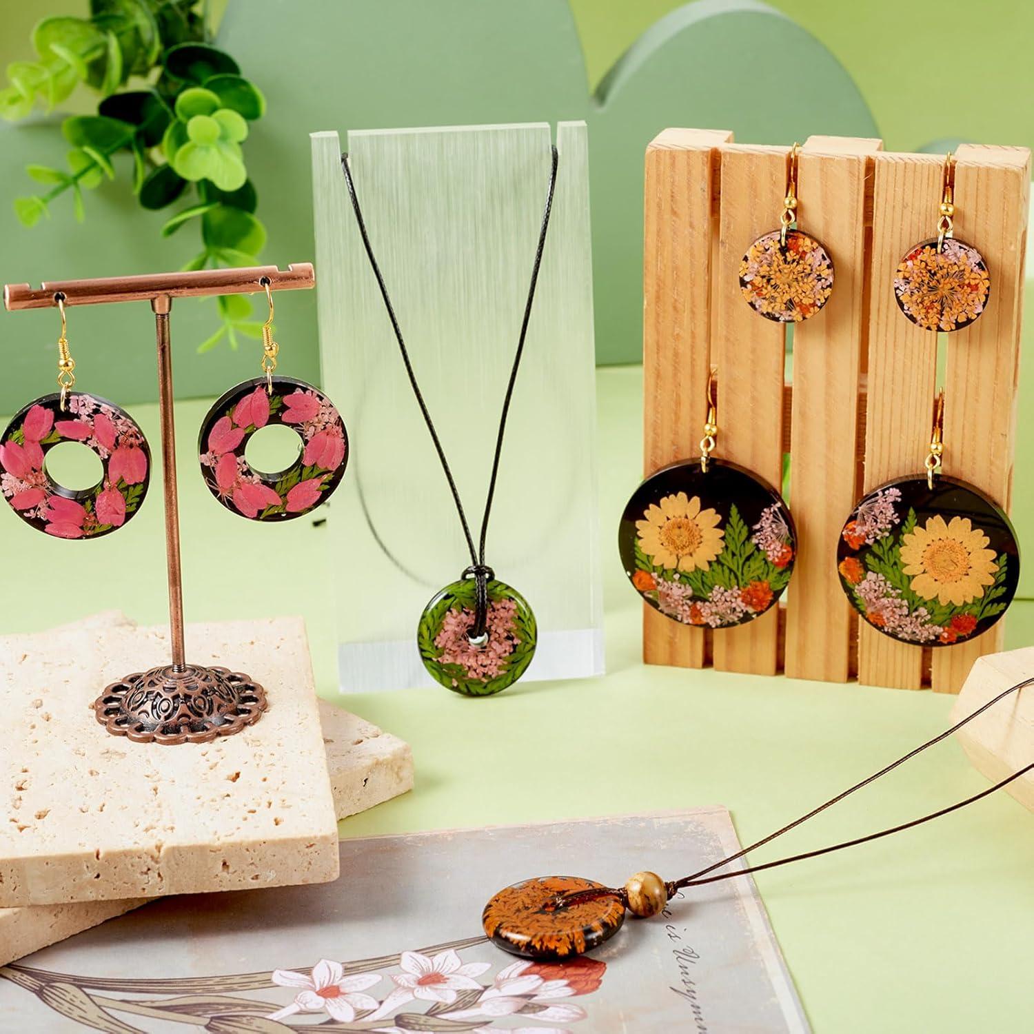 Moldes de Silicona para Pendientes Beadthoven 2 Pcs DIY Resina