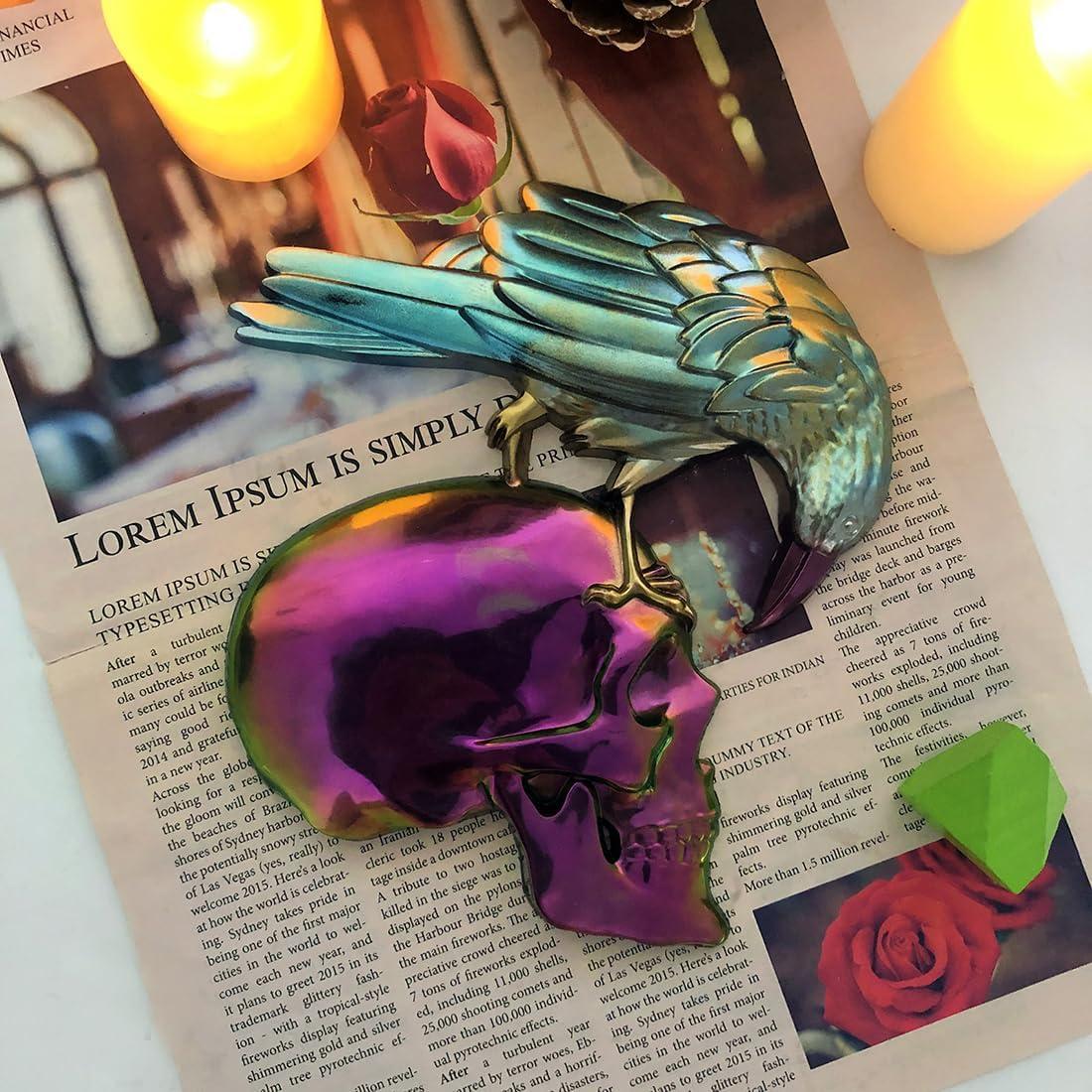 Molde de Silicona Ynxee Calavera de Cuervo 19 x 18.6 cm