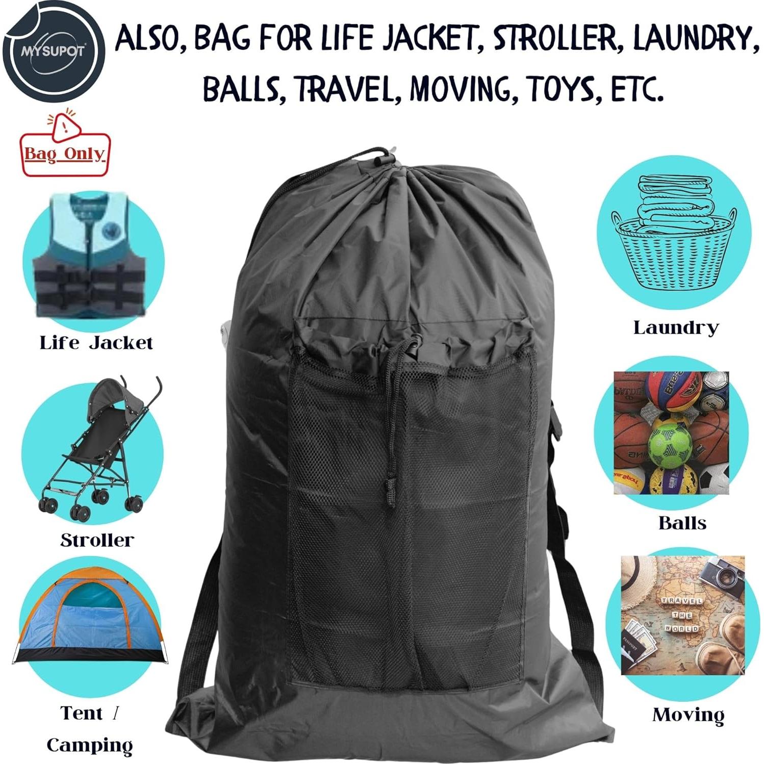 Bolsa de Almacenamiento MYSUPOT Negra 50.8x15.2x71.1 cm