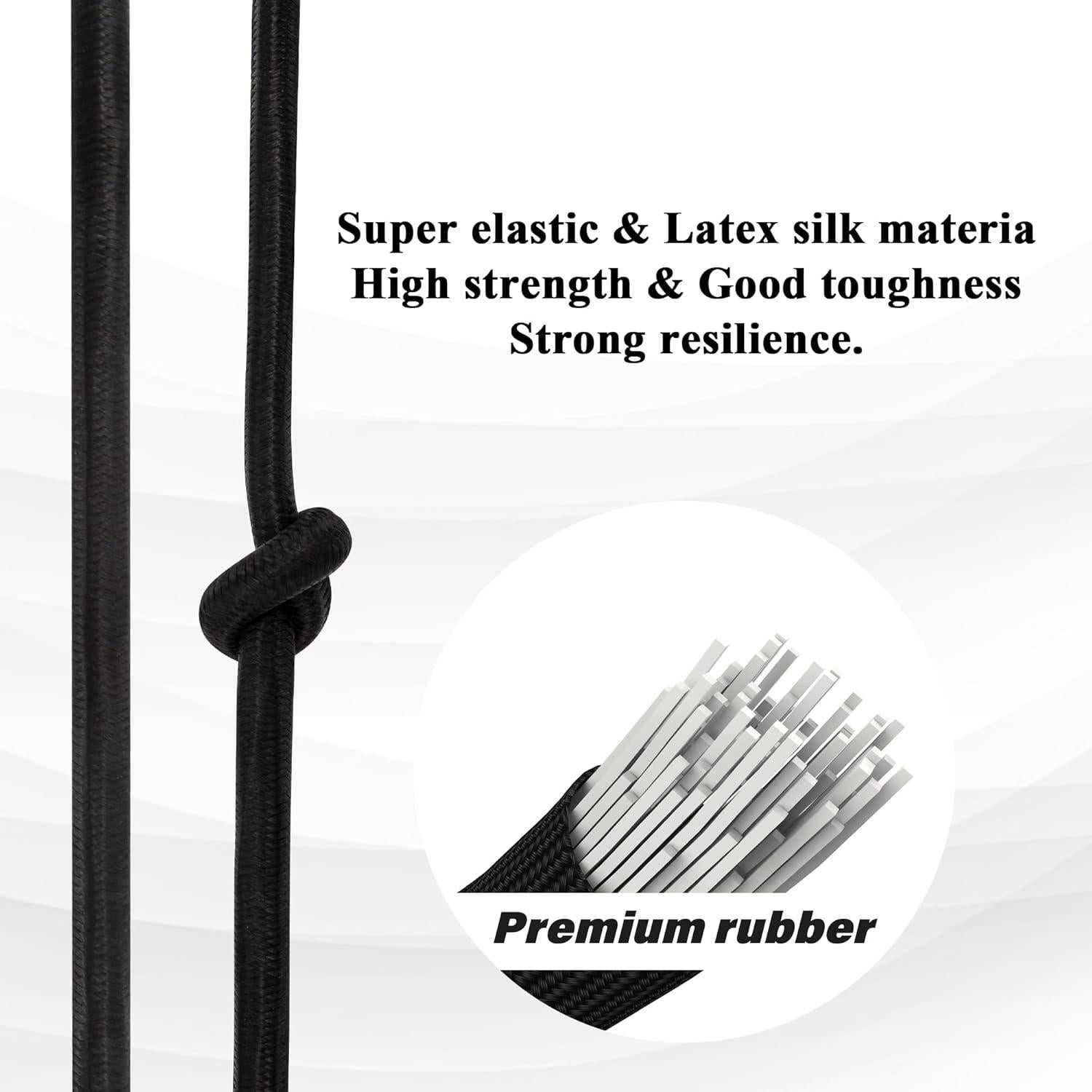 Cuerdas Bungee Rugtol 6 Piezas Alta Resistencia 61-152 cm