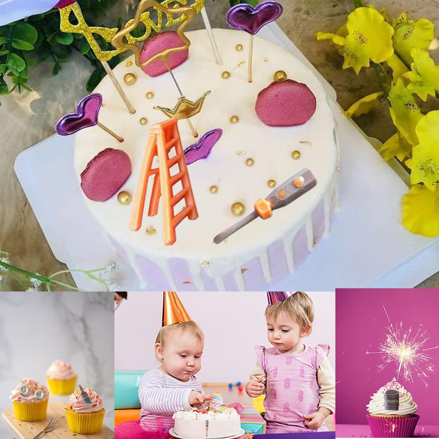 Moldes de Silicona Mujiang para Fondant de Construcción 4 Piezas