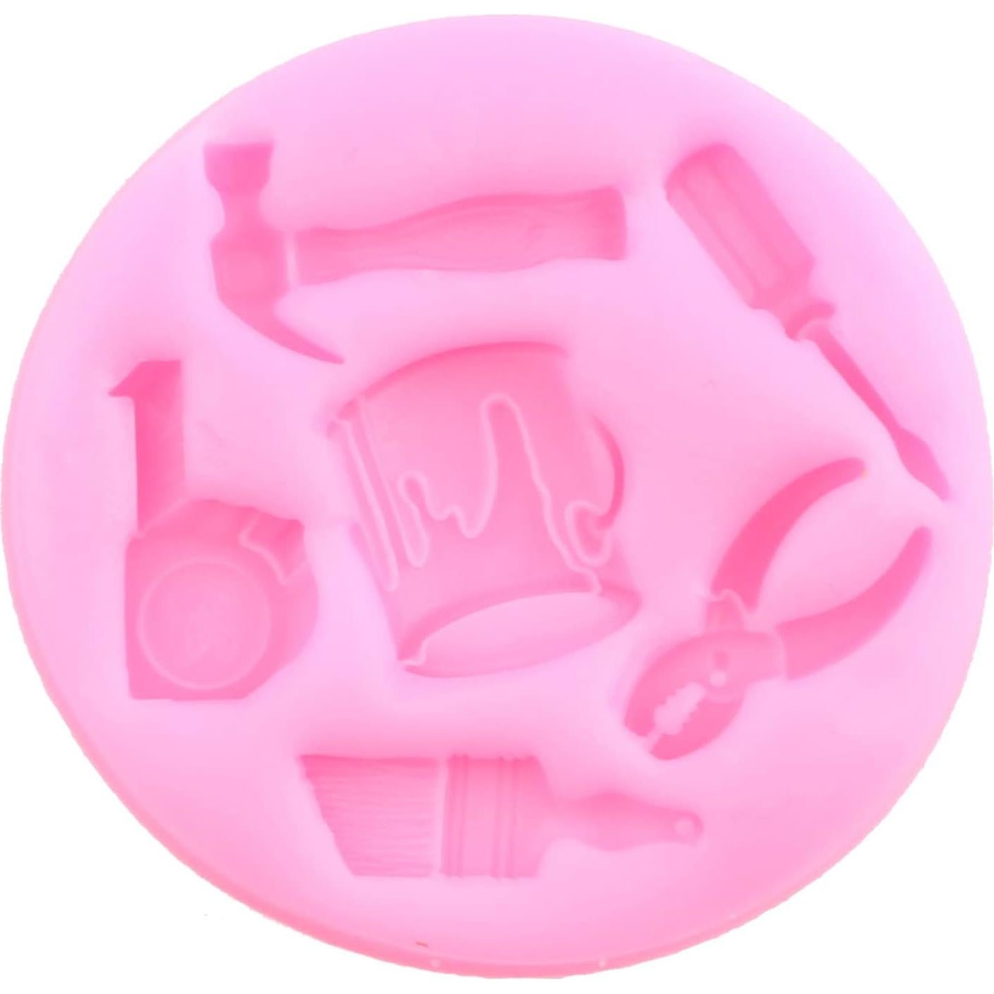 Moldes de Silicona Mujiang para Fondant de Construcción 4 Piezas