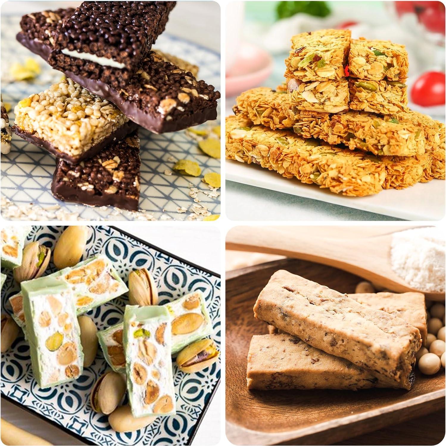 Moldes de Silicona CLUEWR para Barras de Granola - 12 Cavidades