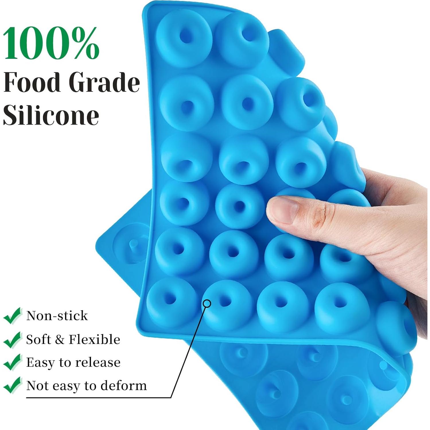 Moldes de Caramelos Gummy CLUEWR Silicona 4 Pcs 201 Cavidades