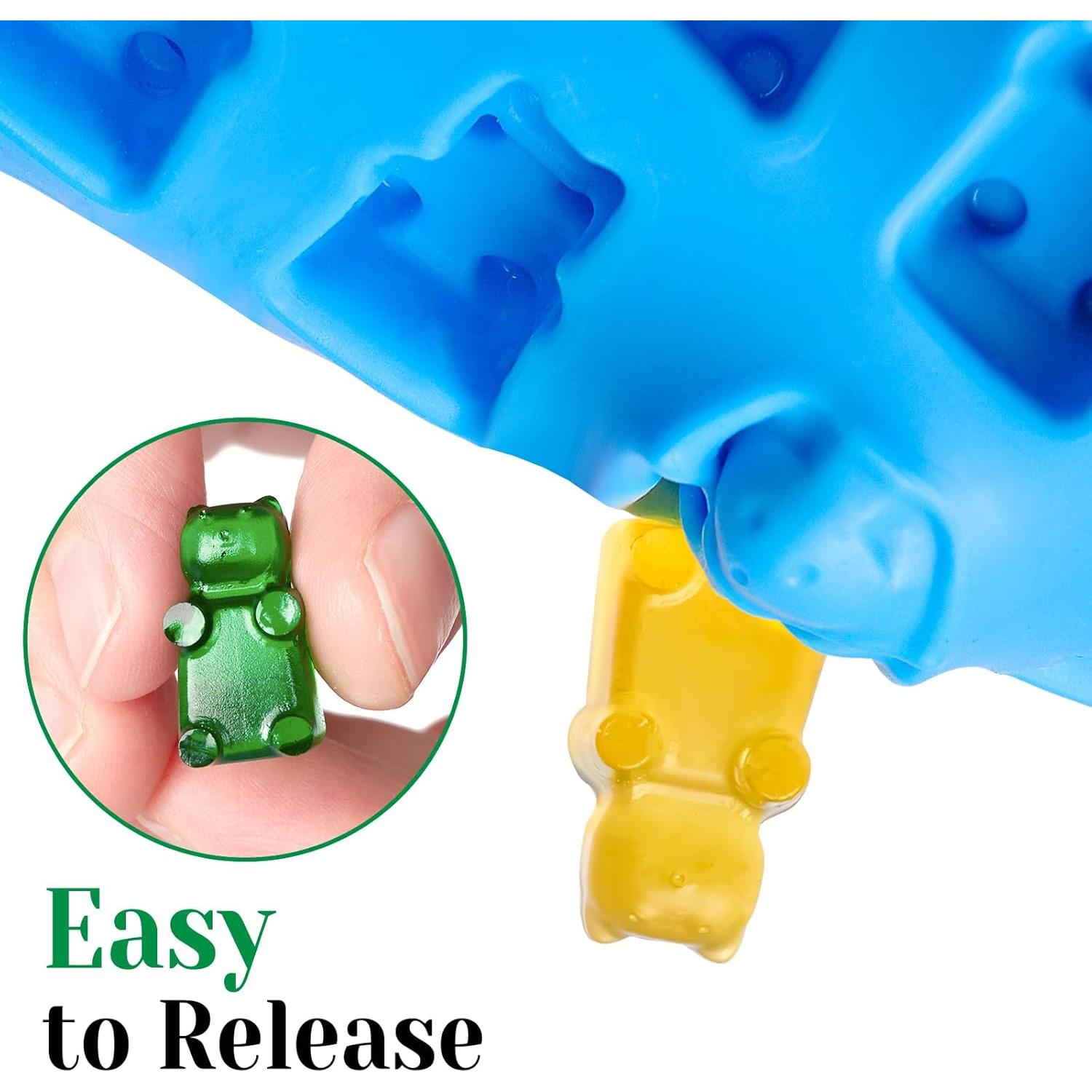 Moldes de Caramelos Gummy CLUEWR Silicona 4 Pcs 201 Cavidades