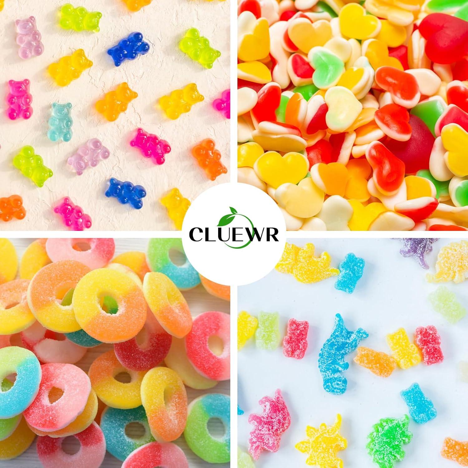 Moldes de Caramelos Gummy CLUEWR Silicona 4 Pcs 201 Cavidades