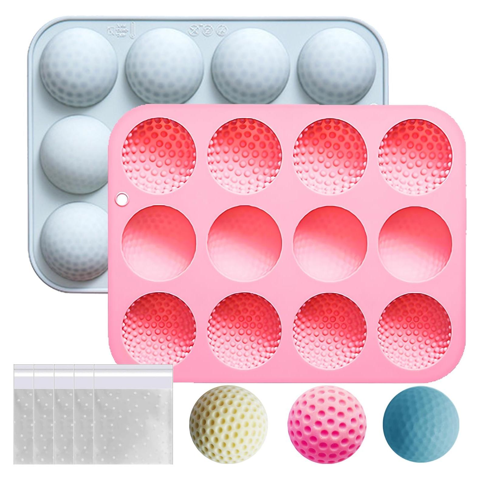 Molde de Cake Pop de Pelota de Golf Cybirdbal 2 Piezas 12 Cavidades