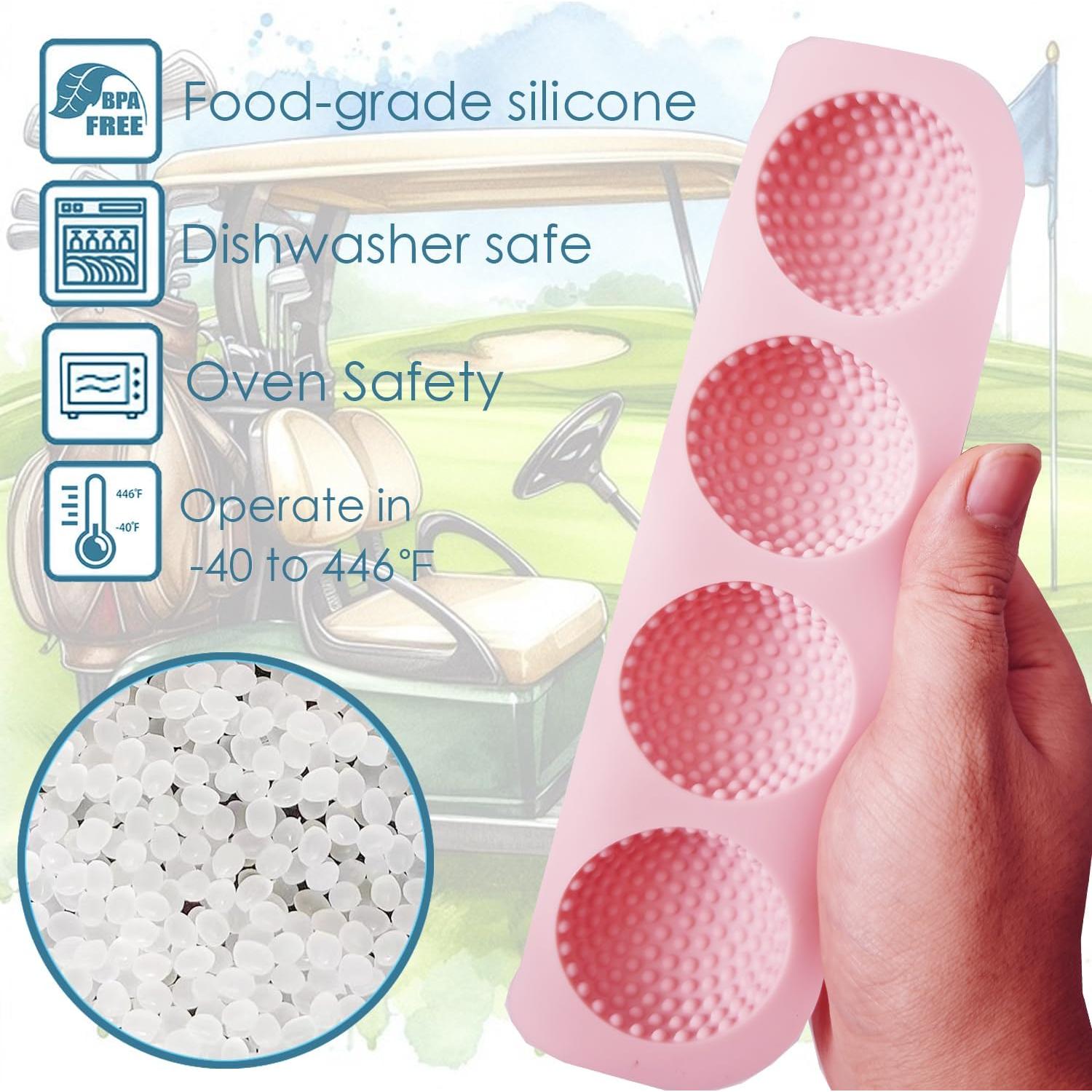 Molde de Cake Pop de Pelota de Golf Cybirdbal 2 Piezas 12 Cavidades