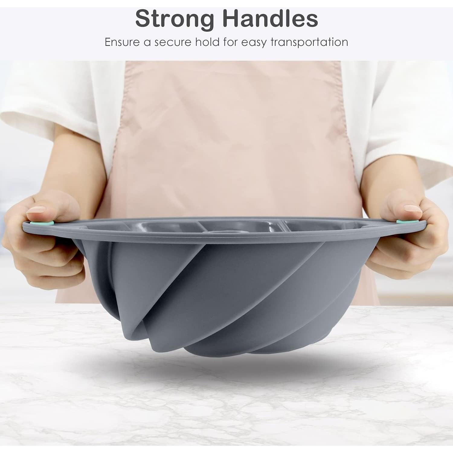 Molde para Pastel Bunte Chicrinum 25.4 cm Silicona con Metal