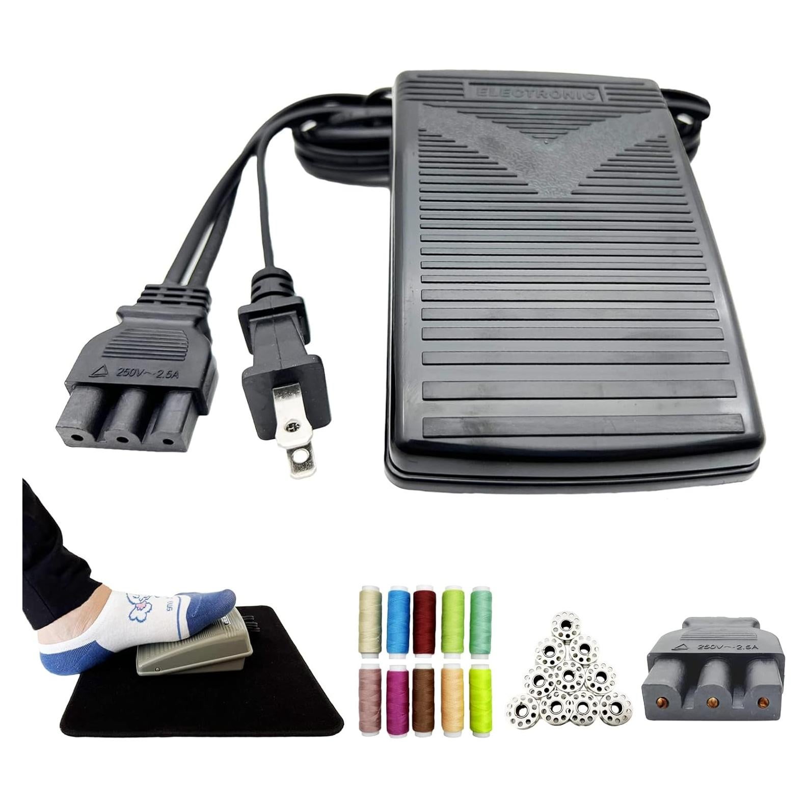 Pedal de máquina de coser Singer #359102-001 con almohadilla