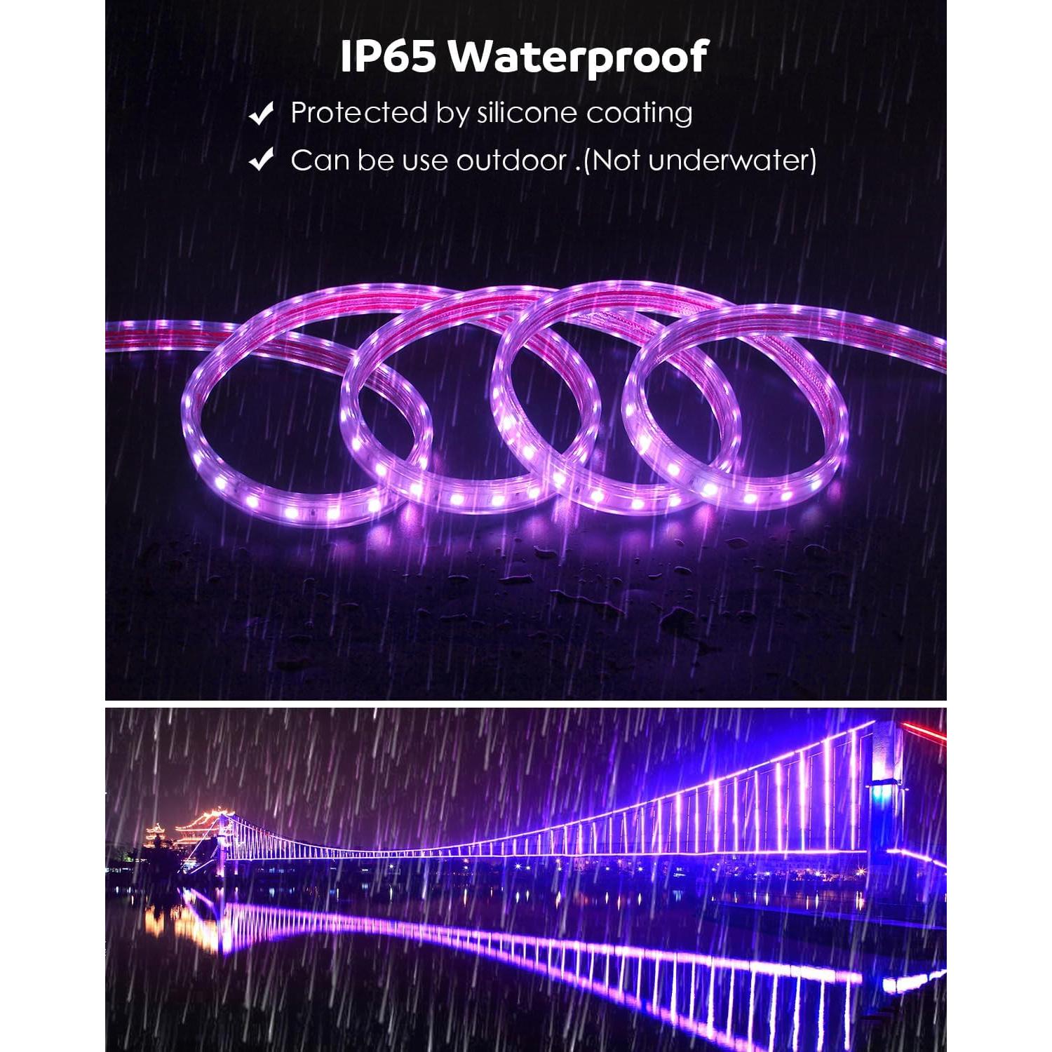 Tira de LED RGB 5M Aclorol Impermeable para Exterior
