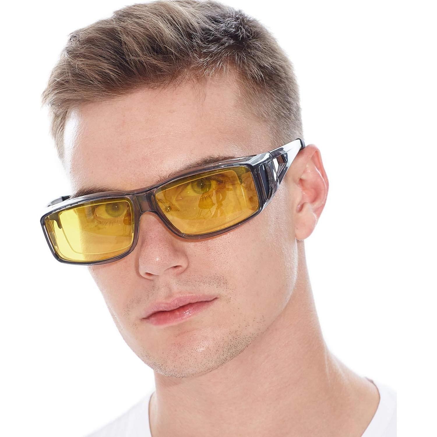 Gafas de Visión Nocturna LVIOE Wrap Around Amarillas