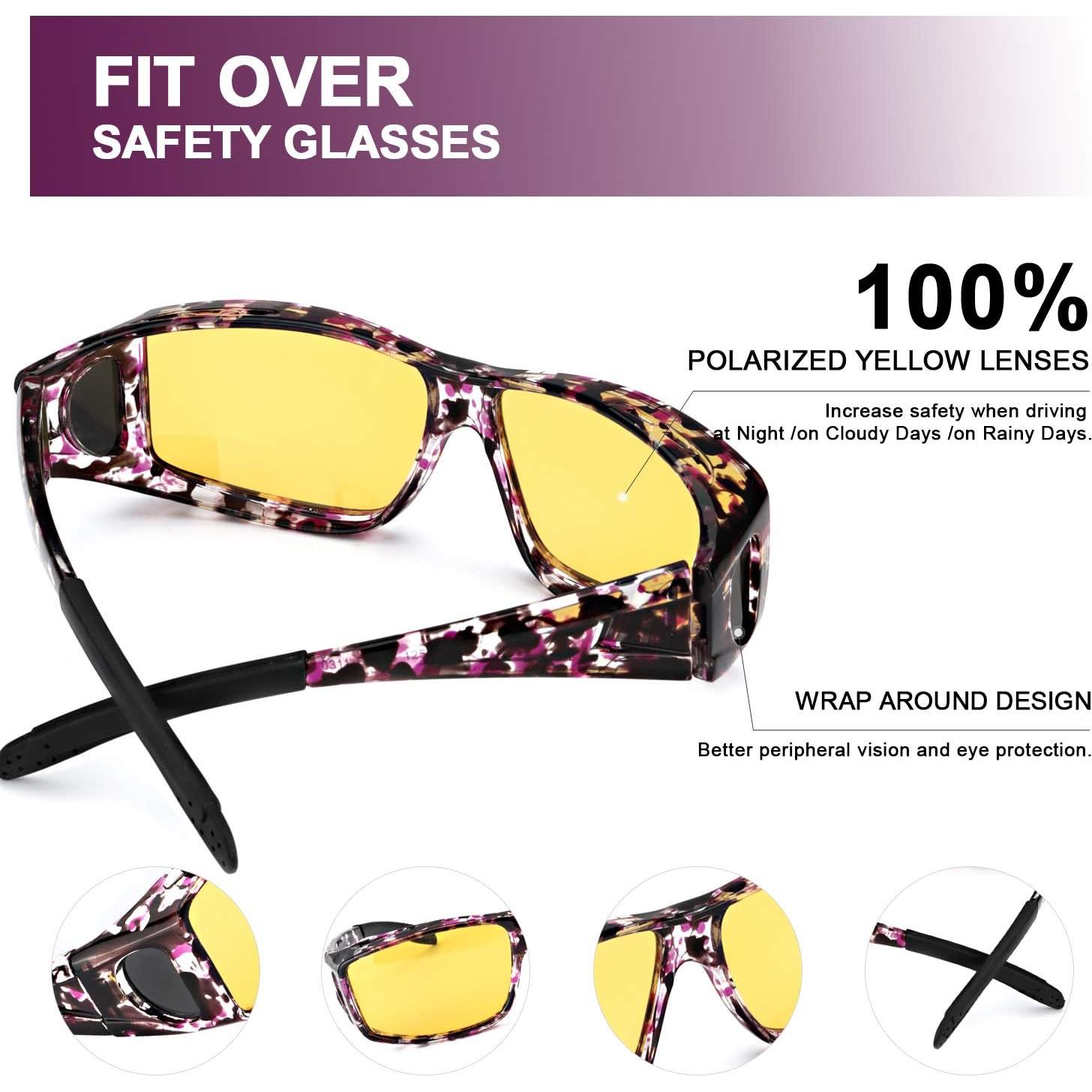 Gafas de Visión Nocturna LVIOE con Lentes Amarillos Polarizados