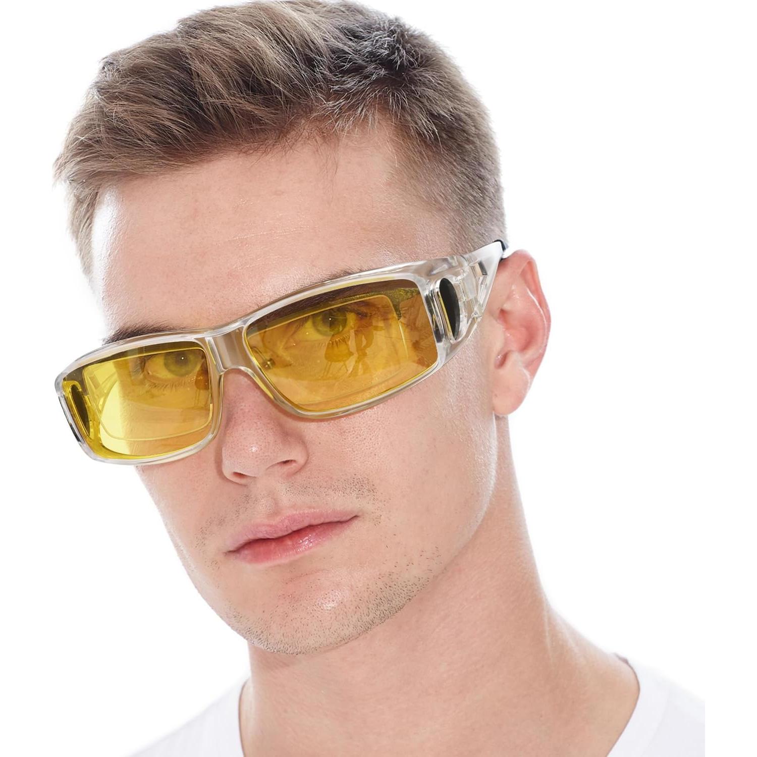 Gafas de Visión Nocturna LVIOE Wrap Around Amarillas