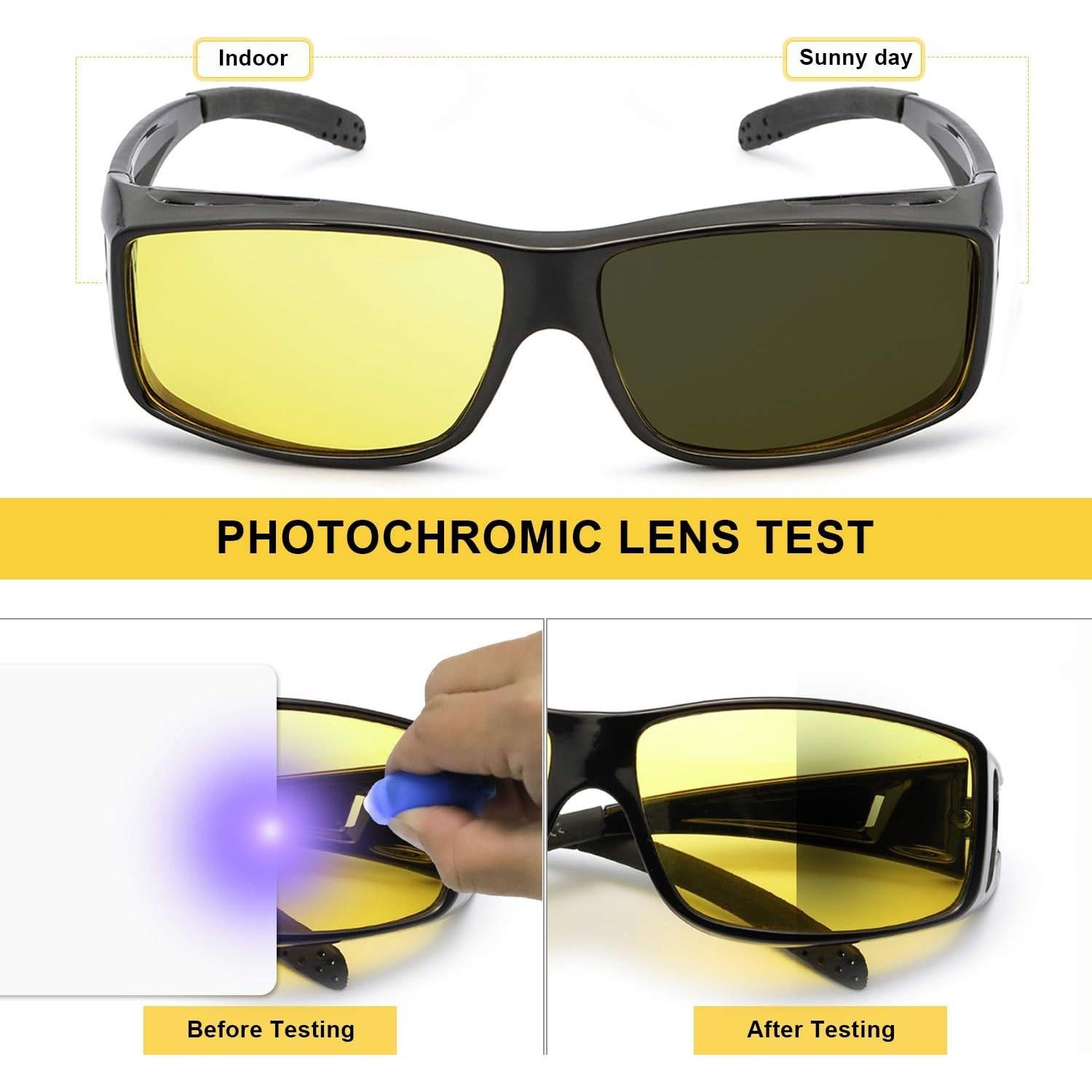 Gafas de Visión Nocturna LVIOE Ajustables sobre Gafas RX