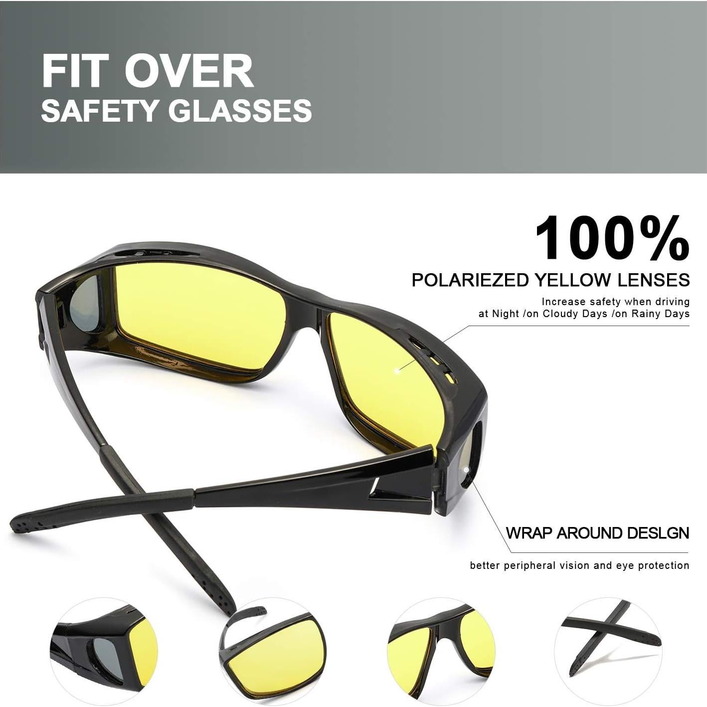 Gafas de Visión Nocturna LVIOE Ajustables sobre Gafas RX