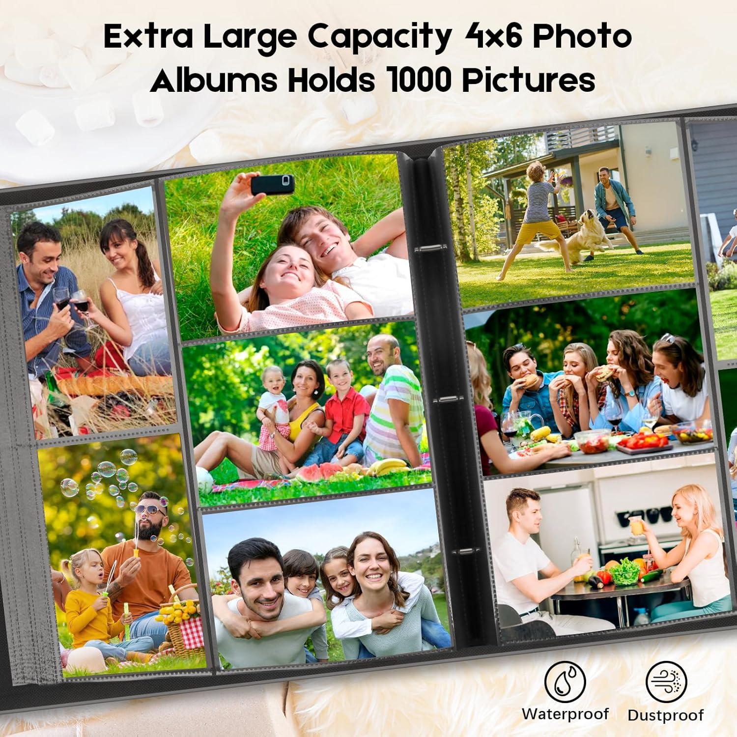 Álbum de Fotos Veicevol 1000 Bolsillos 4x6 Negro