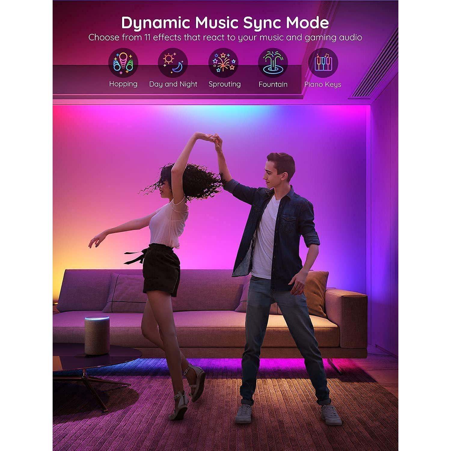 Tira LED Govee RGBIC 10 m Controlada por Voz Alexa