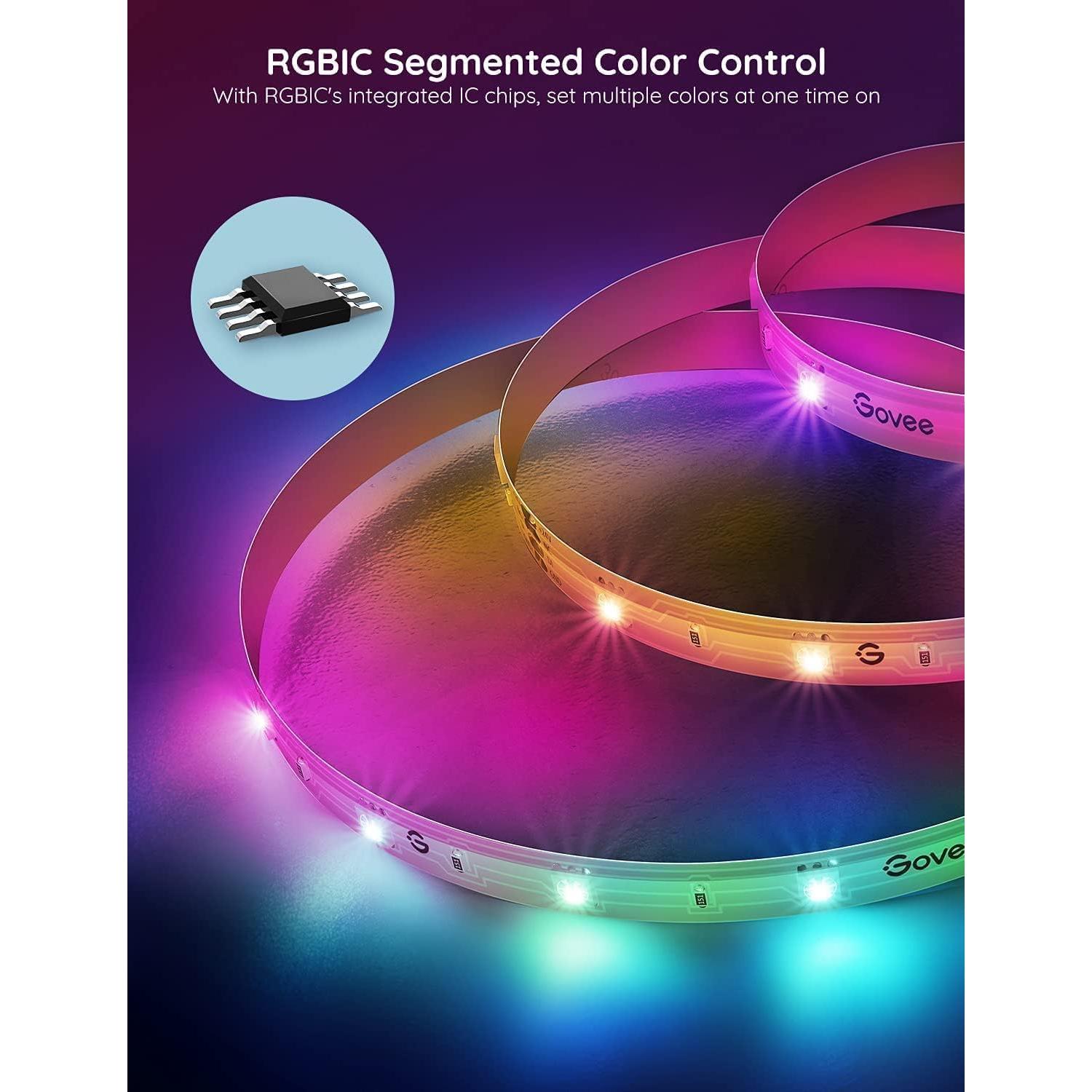 Tira LED Govee RGBIC 10 m Controlada por Voz Alexa