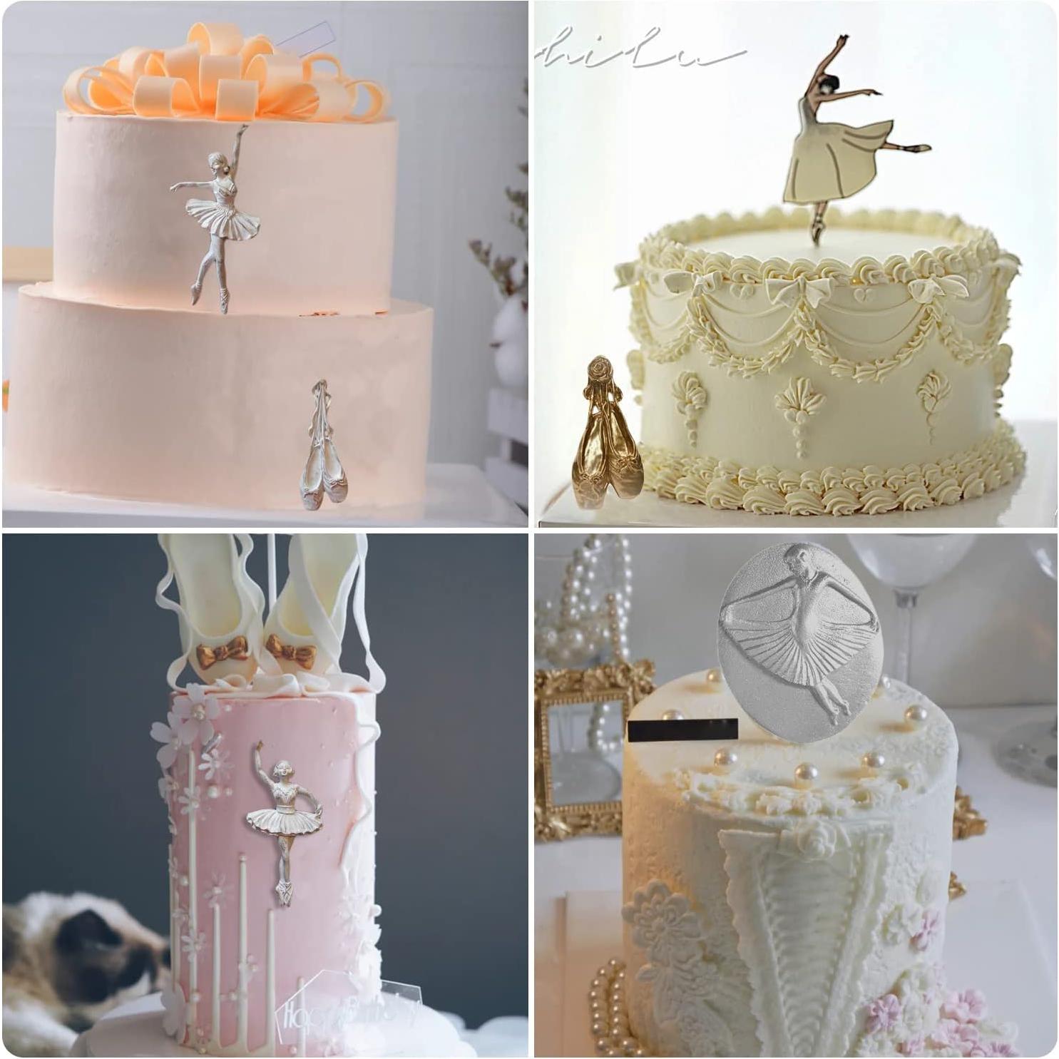 Set de 4 Moldes de Silicona LKDQUTHM para Fondant y Chocolate