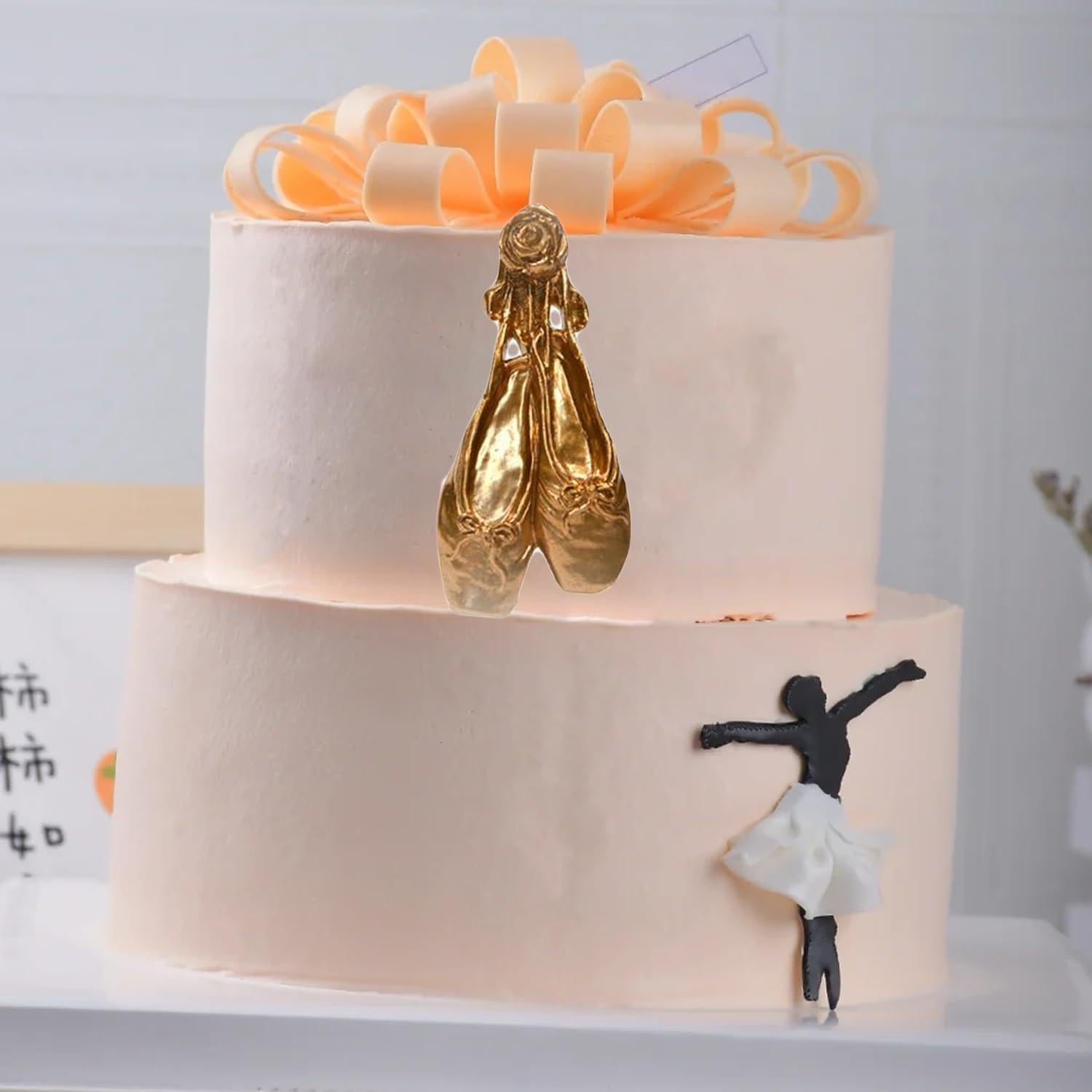 Moldes de Silicona para Pasteles MINFEIDMS - 4 Piezas Bailarina