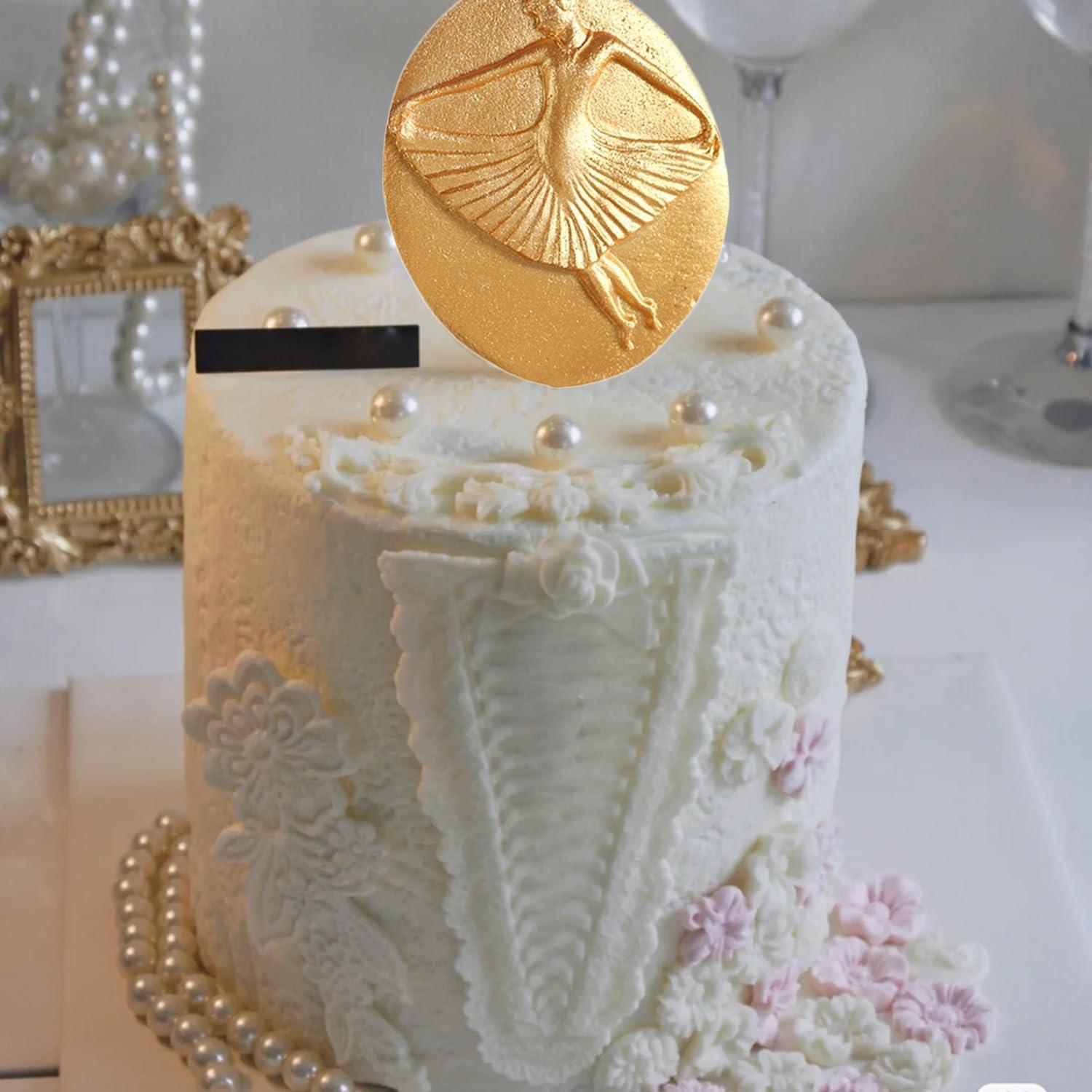 Moldes de Silicona para Pasteles MINFEIDMS - 4 Piezas Bailarina