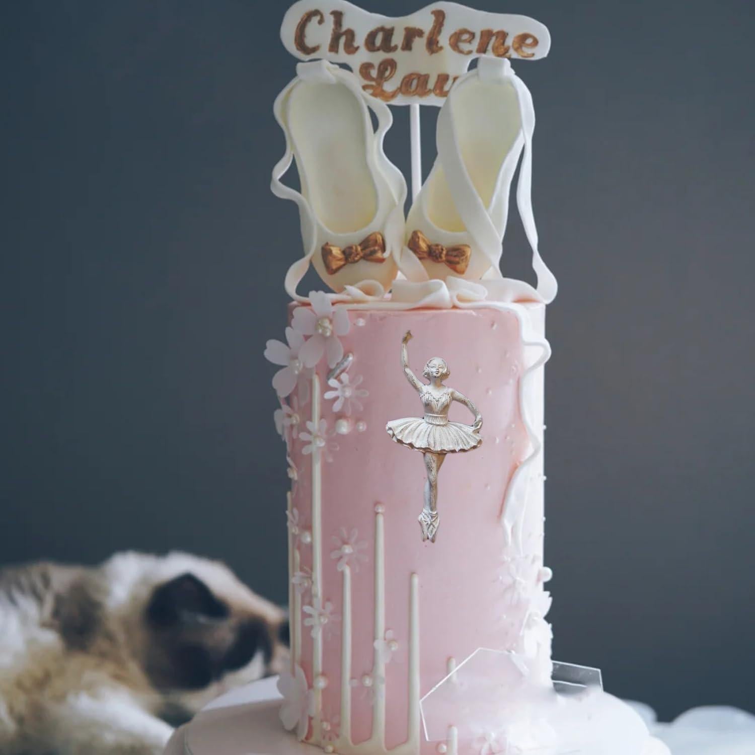 Moldes de Silicona para Pasteles MINFEIDMS - 4 Piezas Bailarina