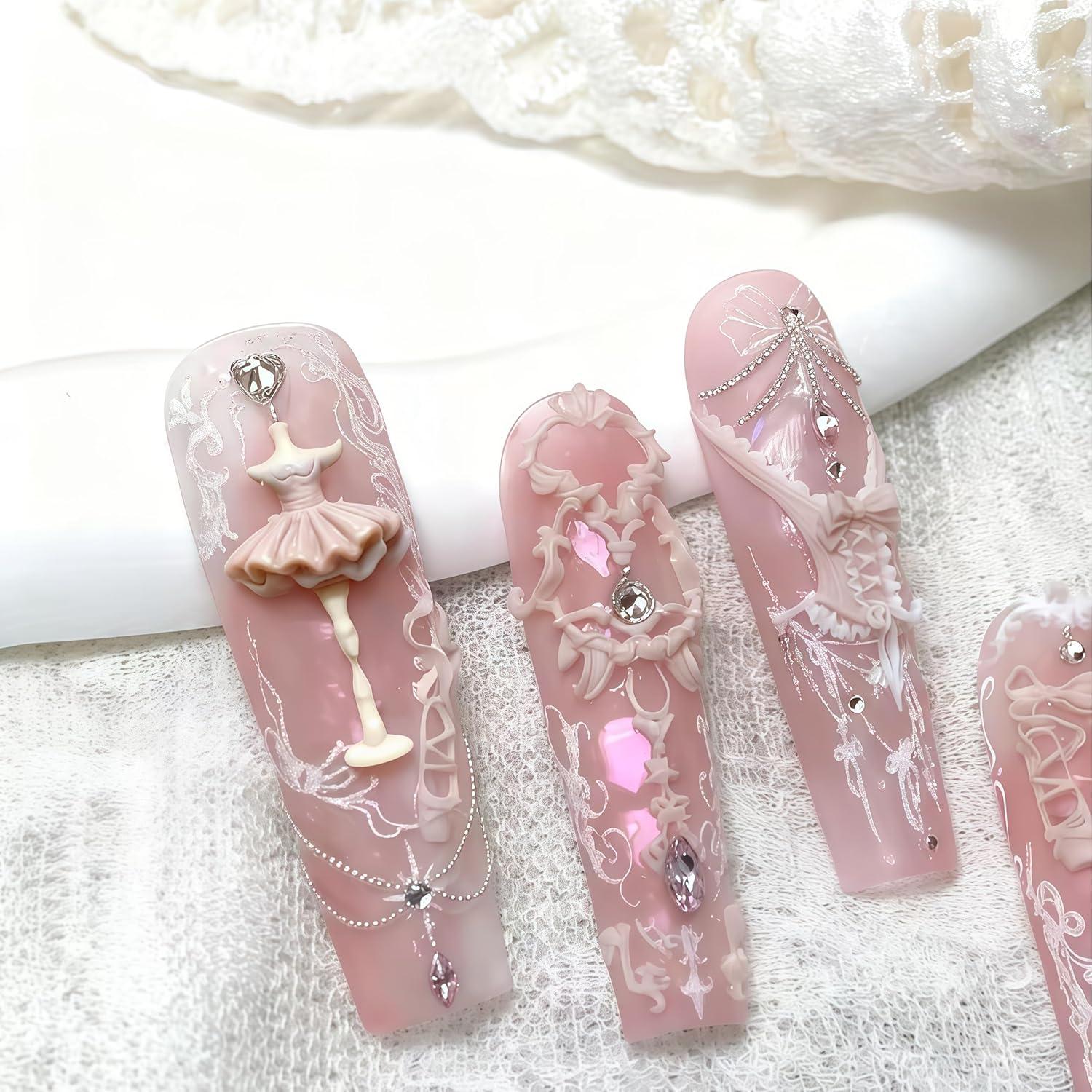 Molde de Silicona 3D Vestido Princesa y Zapatos Ballet BHCCXZ