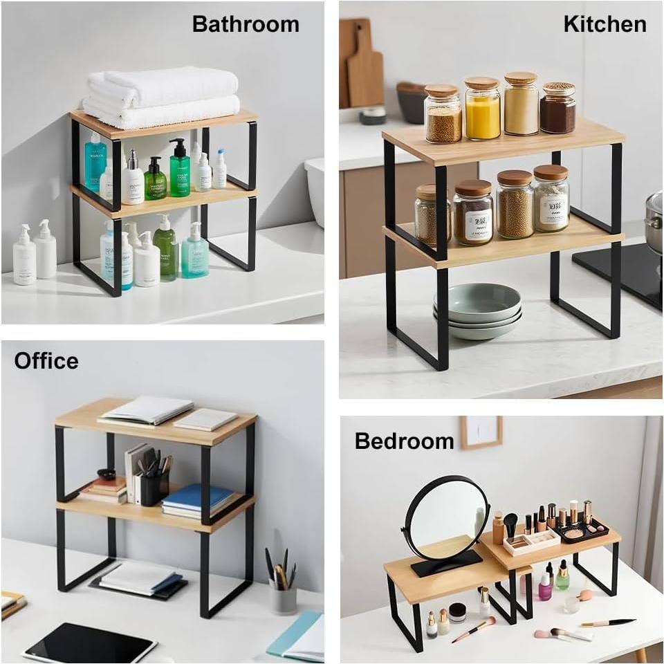 Estante Organizador de Gabinete HEY FOLY, 2 Piezas, 29.7 cm