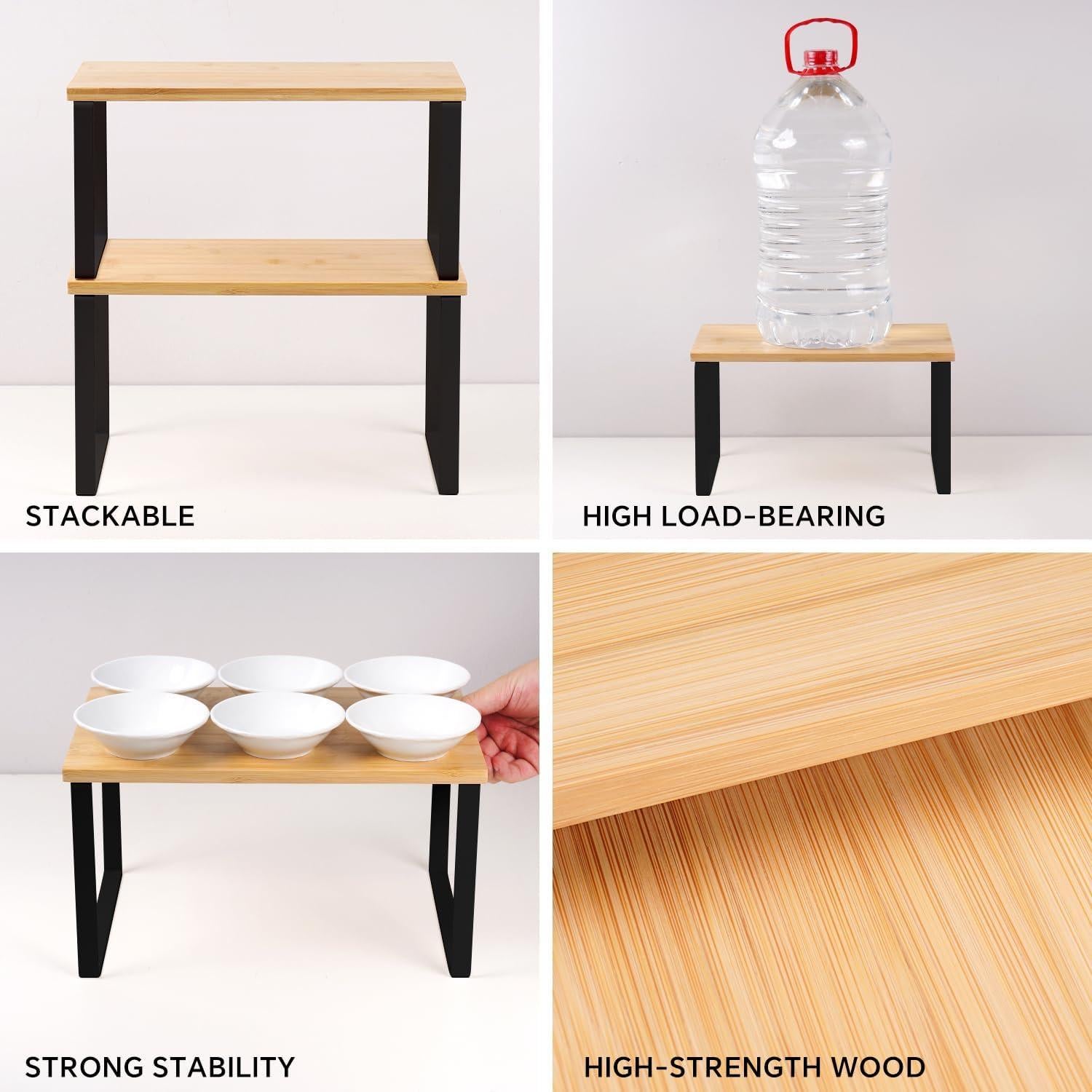 Estante Organizador de Gabinete HEY FOLY, 2 Piezas, 29.7 cm