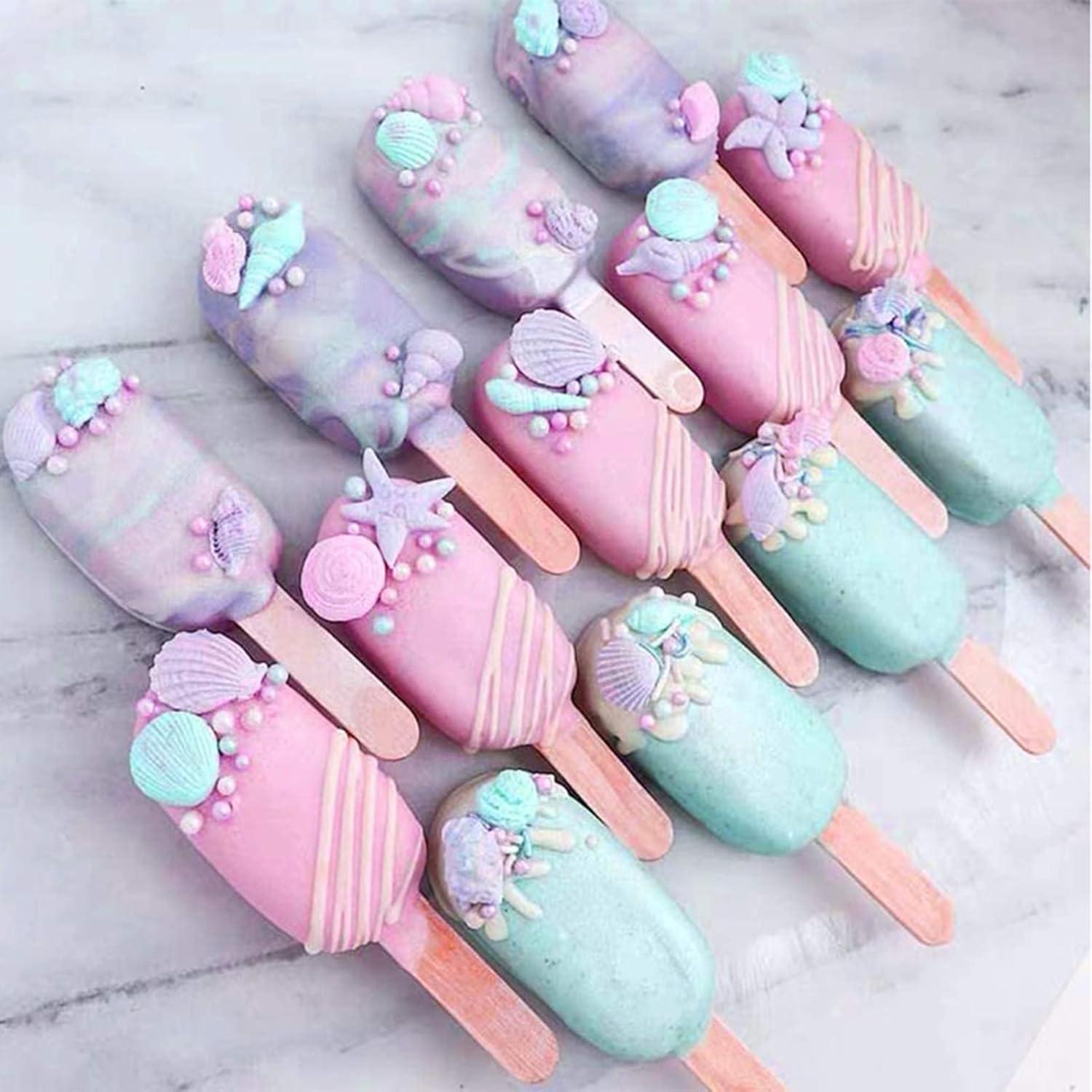 Molde de Silicona para Fondant MEMOVAN 3 Piezas Tema Sirena