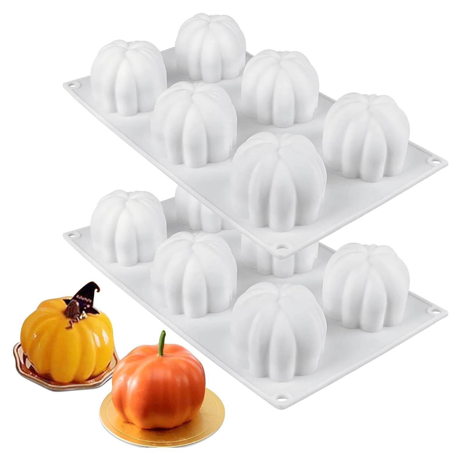 Moldes de Silicona de Calabaza 3D ENASGLOO - 2 Pcs
