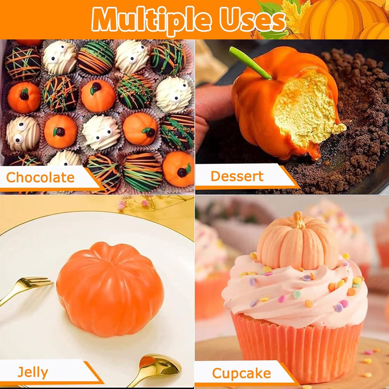 Moldes de Silicona de Calabaza 3D ENASGLOO - 2 Pcs