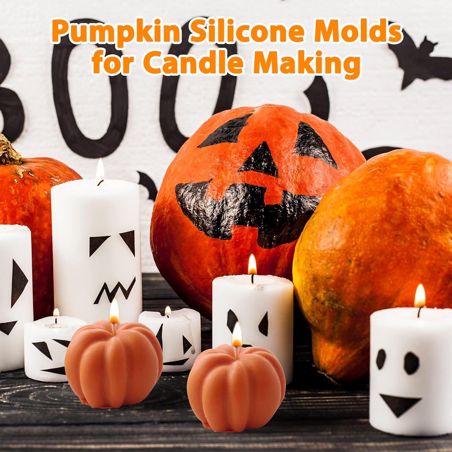 Moldes de Silicona de Calabaza 3D ENASGLOO - 2 Pcs