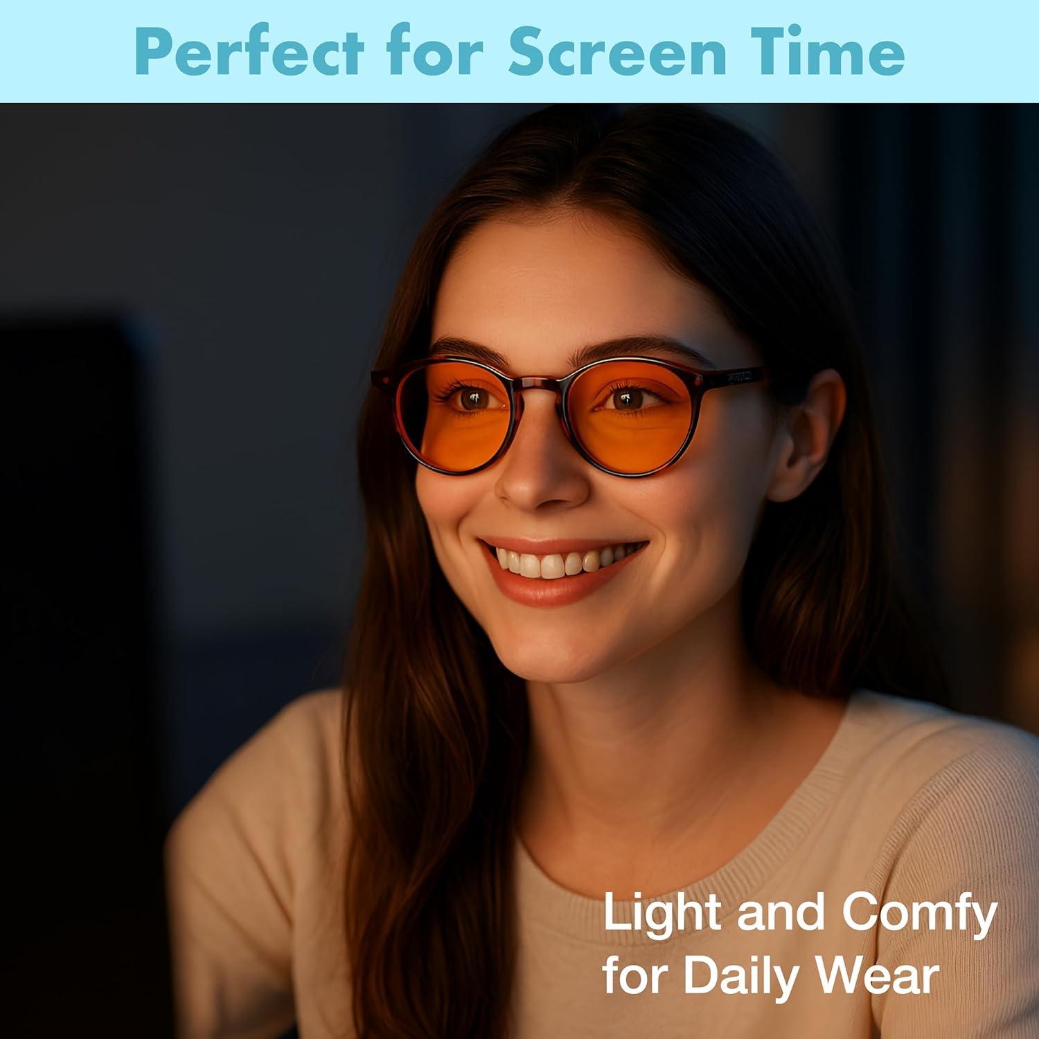 Gafas Naranjas THL Sleep para Bloquear Luz Azul - Unisex