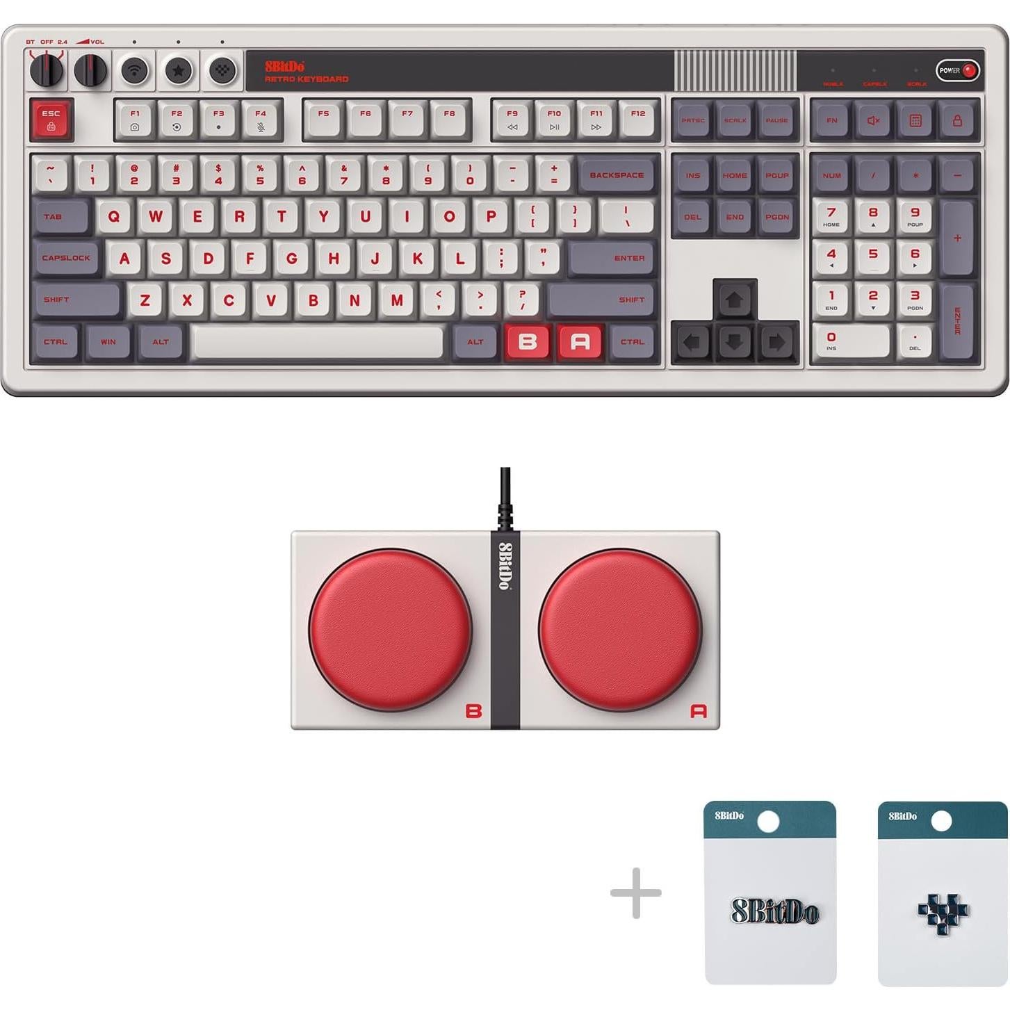 Teclado Mecánico 8Bitdo Edición N 108 Teclas Bluetooth USB-C
