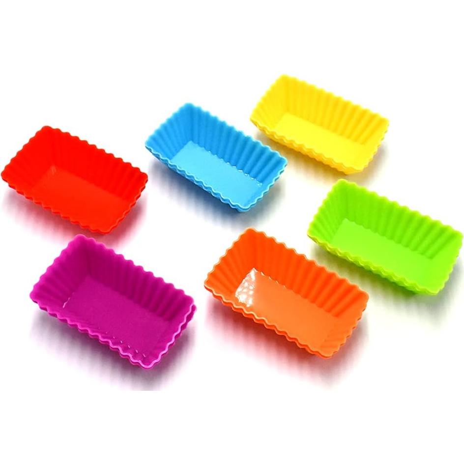 12 Tazas de Silicona Reutilizables Art&Beauty para Muffins