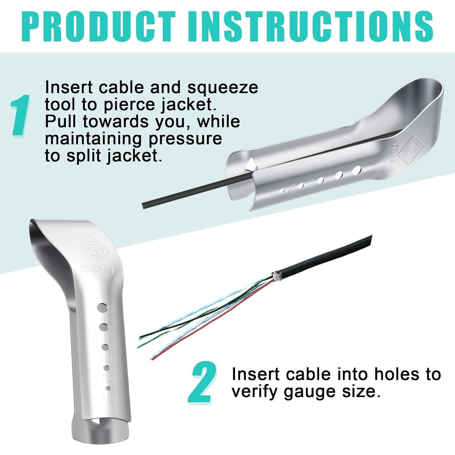 Corta Cables Acero Inoxidable Shimeyao 10 cm 2 Pcs 6-14 AWG