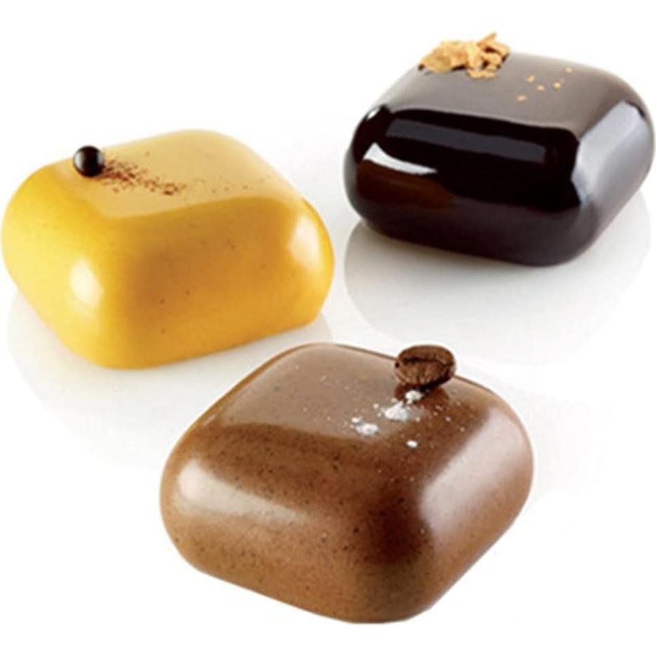 Molde de Silicona Cuadrado 8 Cavidades TUKE para Hornear