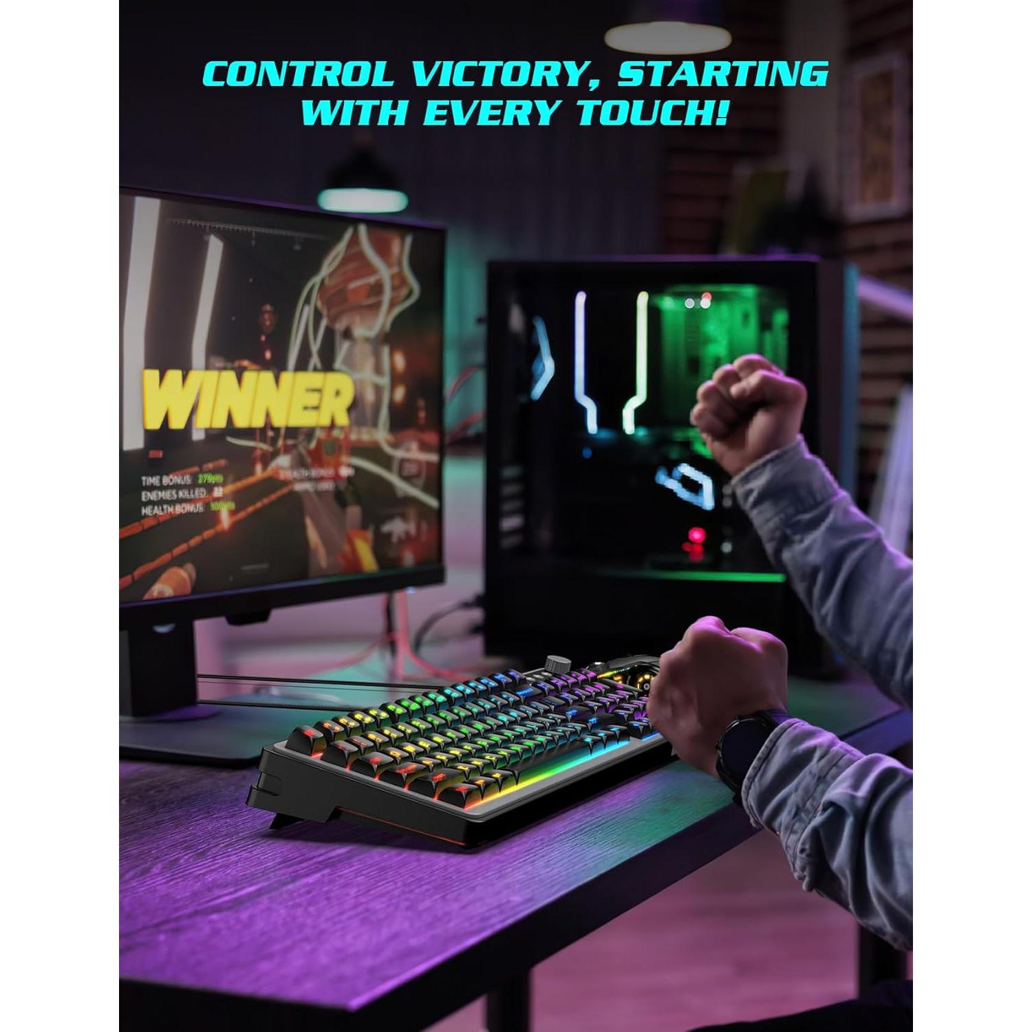 Combo Teclado y Ratón Gaming Trueque KW98 RGB Iluminado