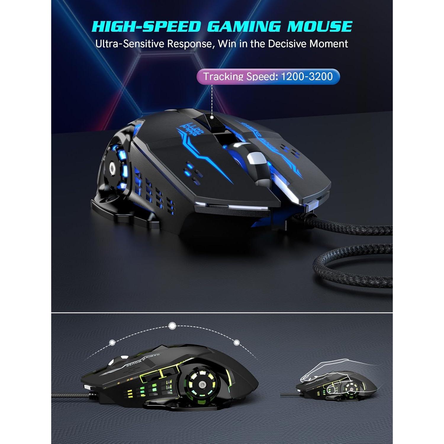 Combo Teclado y Ratón Gaming Trueque KW98 RGB Iluminado