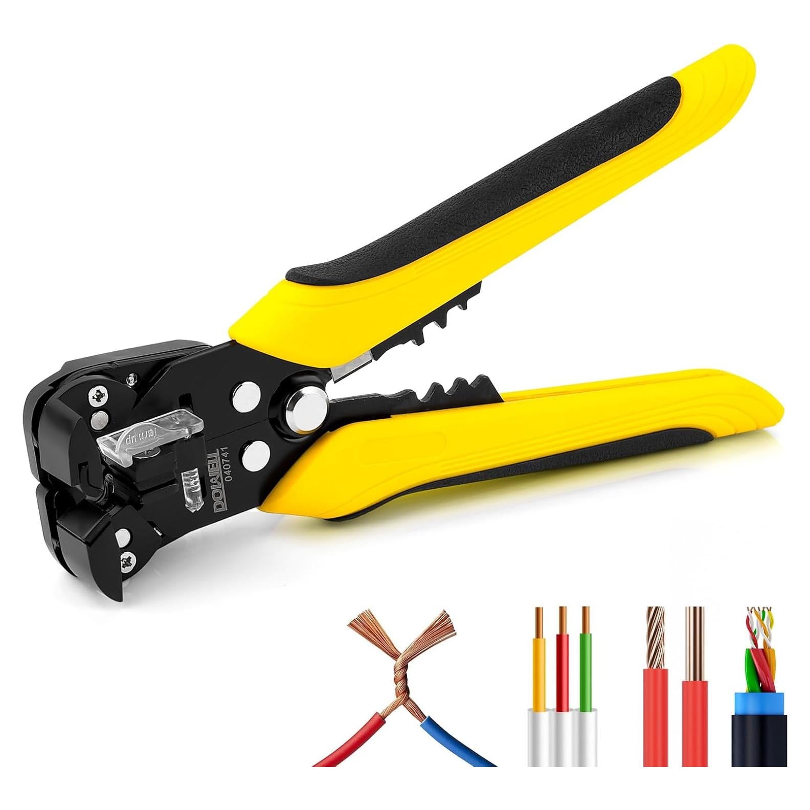 Pelacables Automático DOWELL 10-24 AWG 3-en-1 Ergonómico