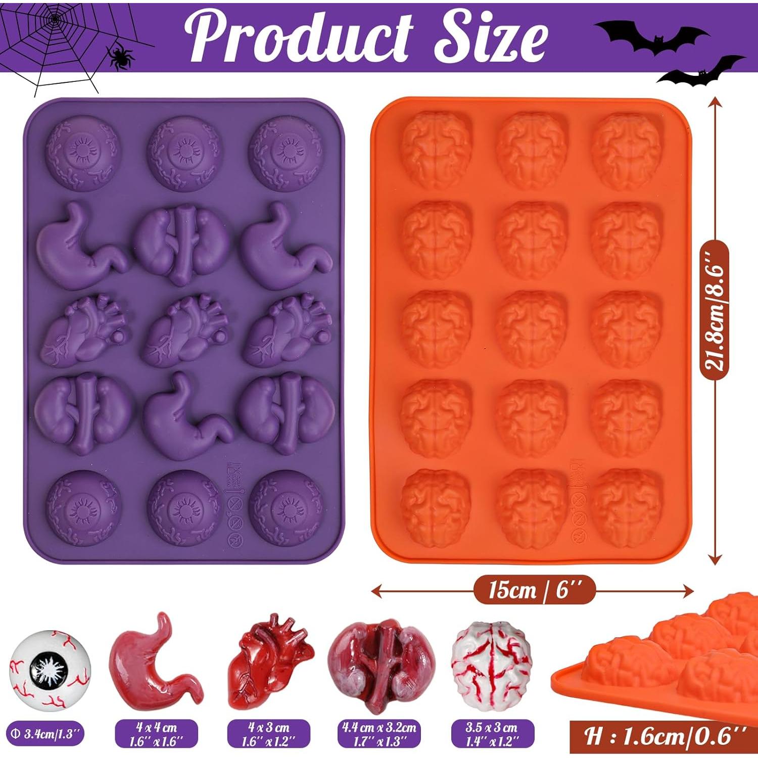 Moldes de Silicona para Chocolate Halloween Kamehame 2 Piezas