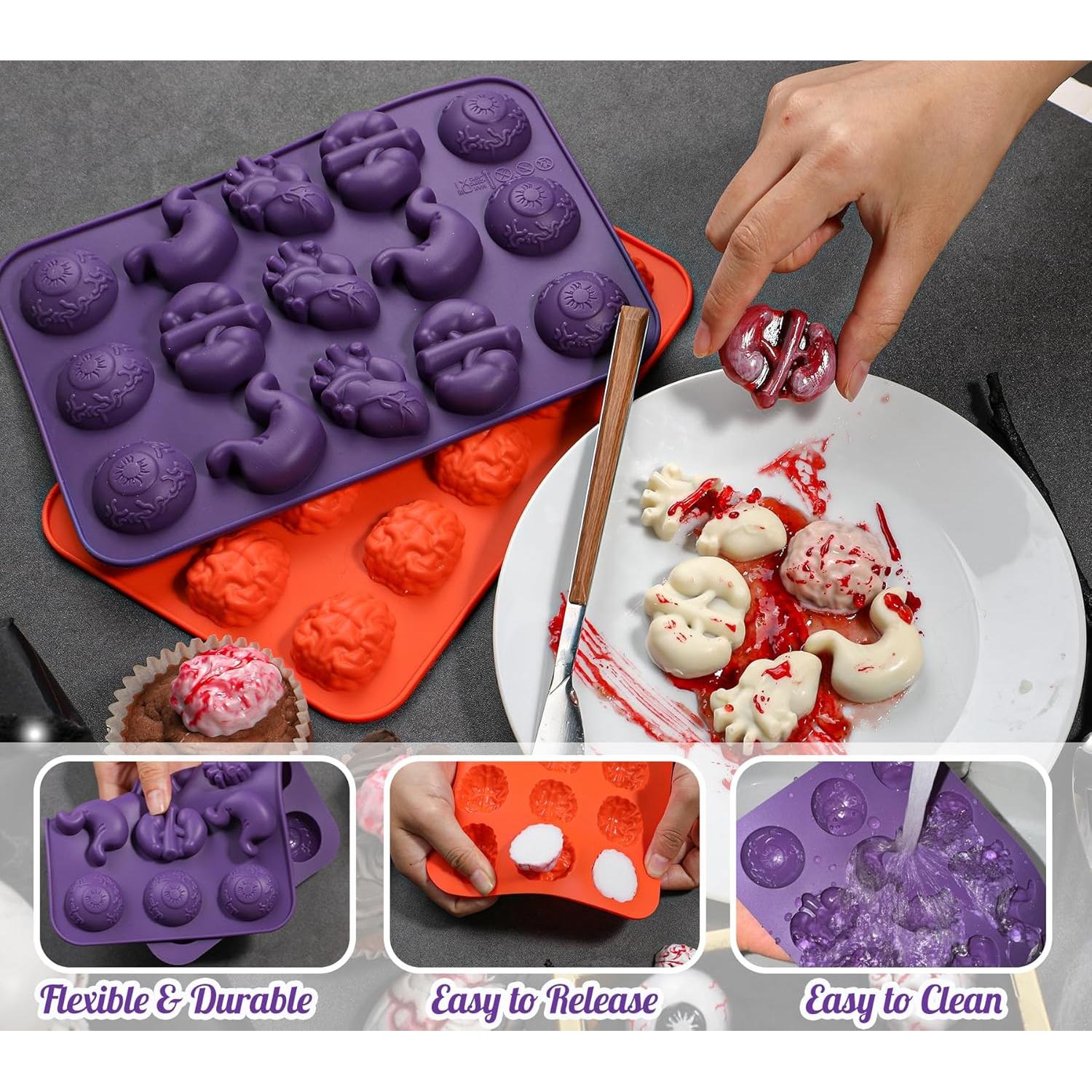 Moldes de Silicona para Chocolate Halloween Kamehame 2 Piezas