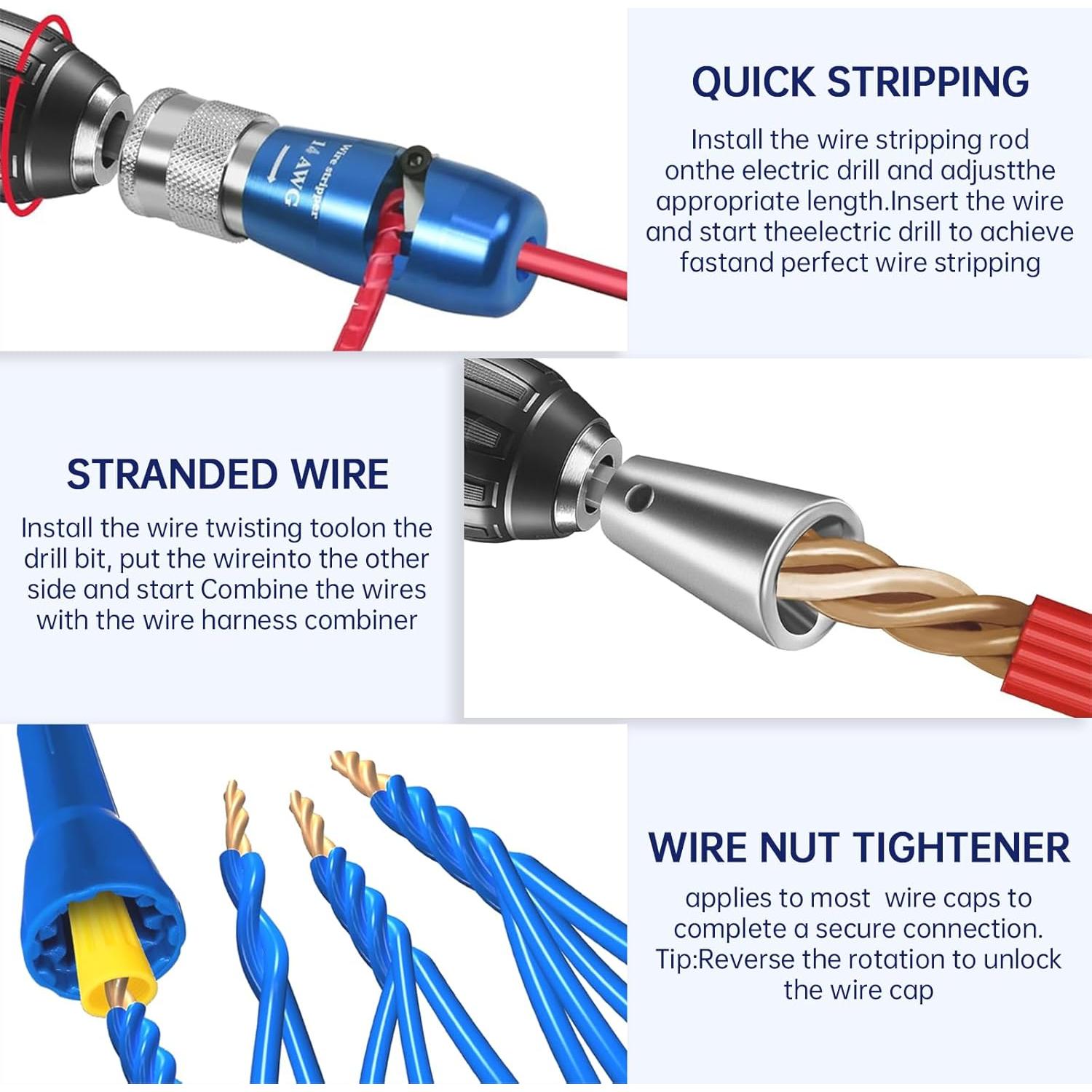 Herramienta Desforradora y Retorcedora de Cables Ainazongo 10 en 1