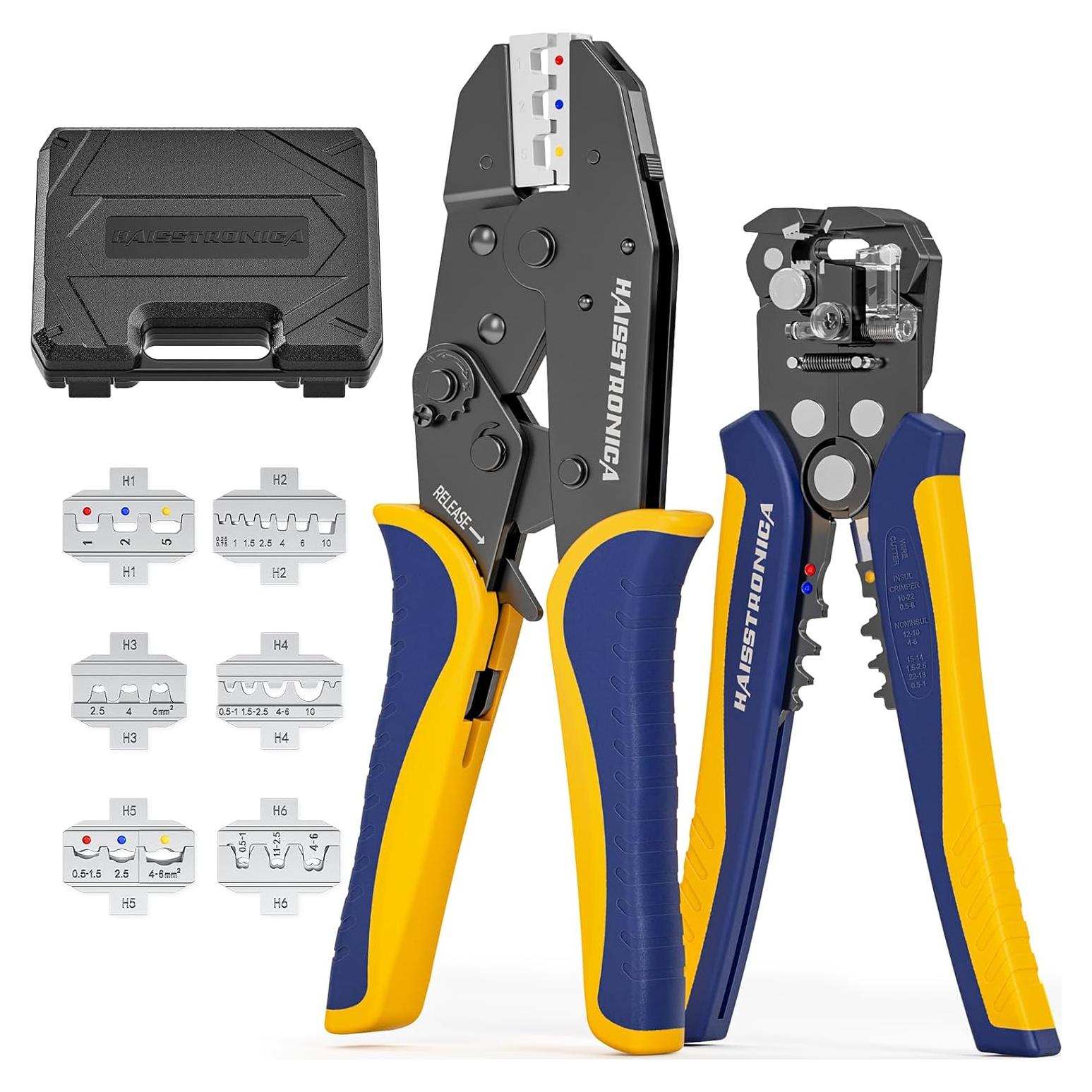 Kit de Crimpado 6 en 1 haisstronica - Pelacables y Crimpadora