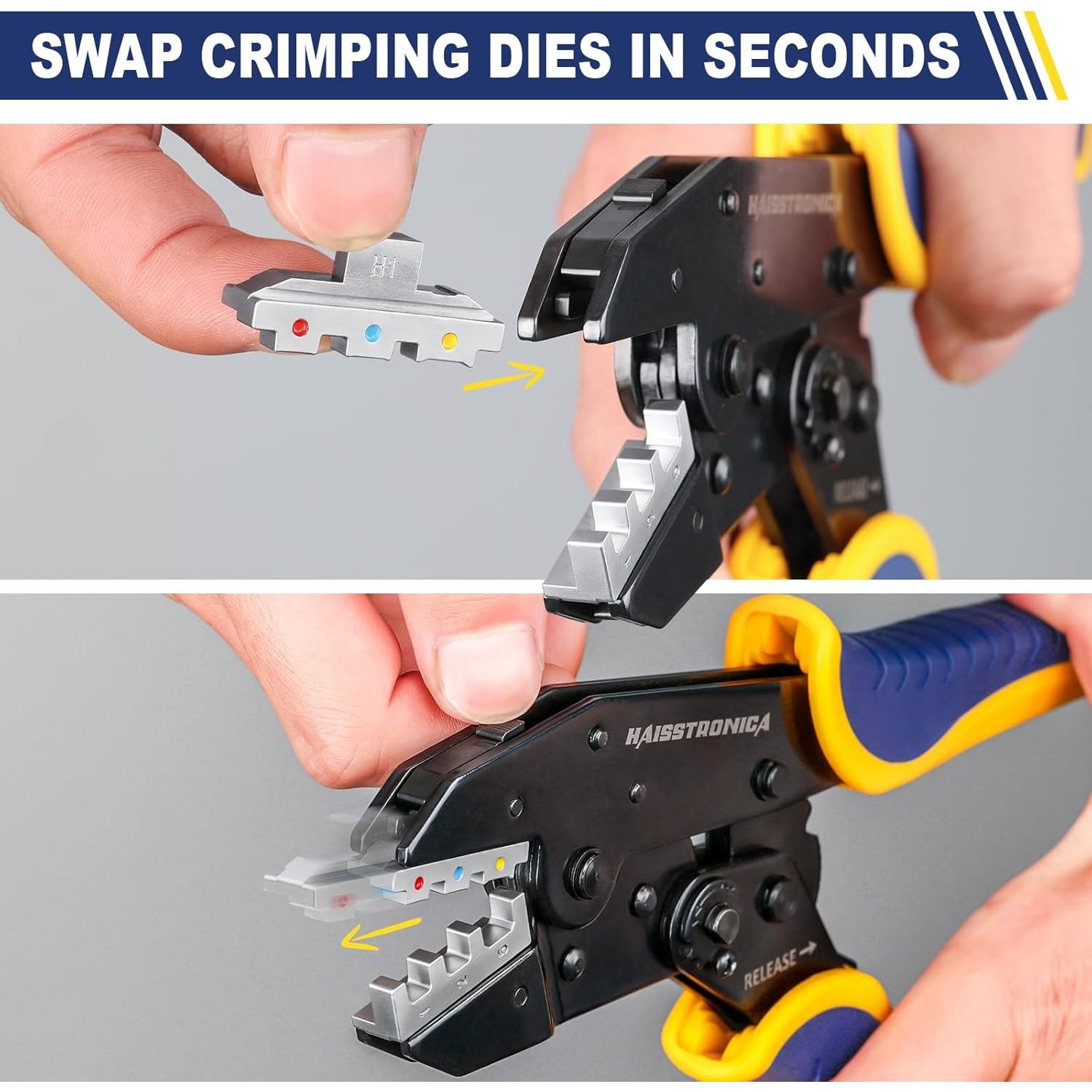 Kit de Crimpado 6 en 1 haisstronica - Pelacables y Crimpadora