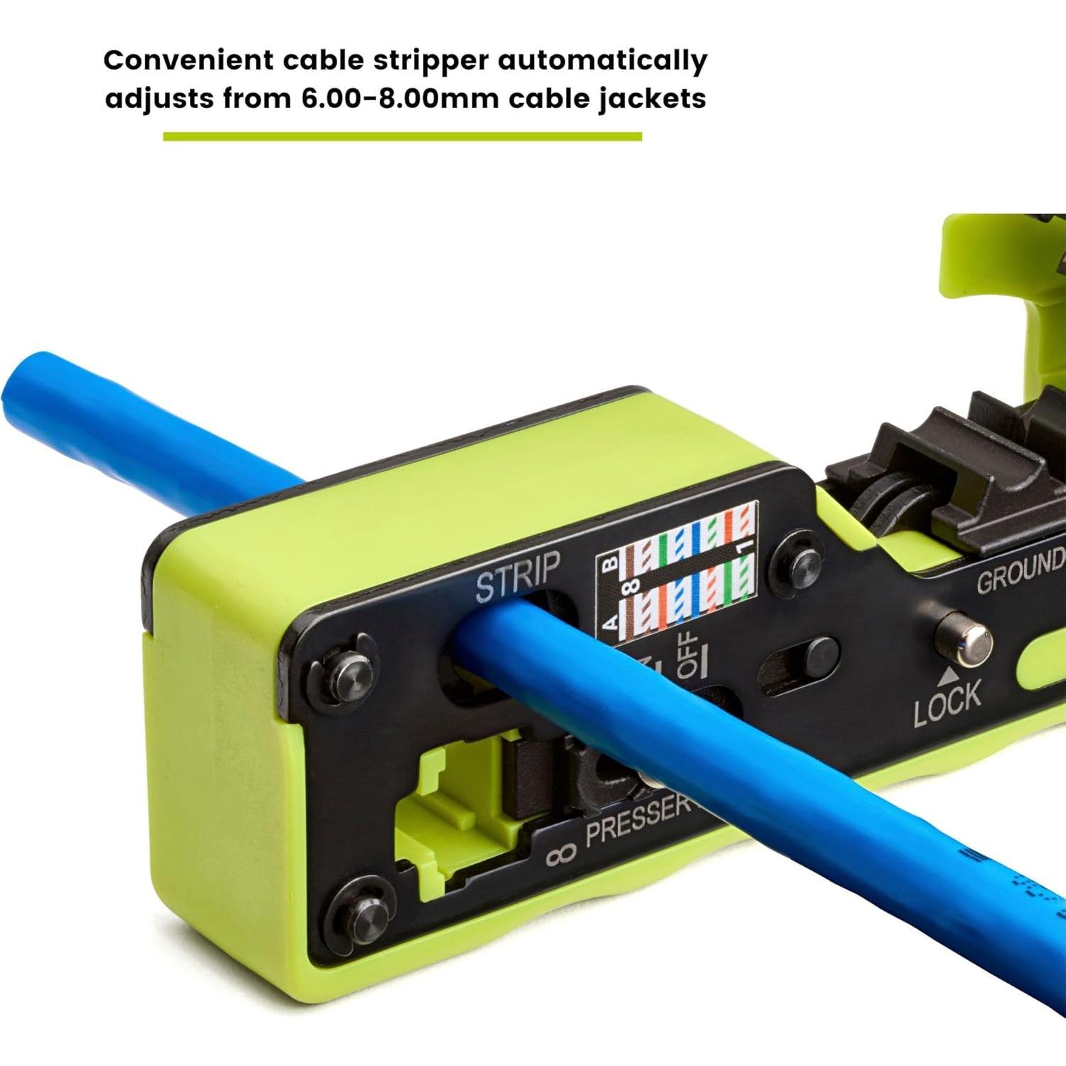 Herramienta de Crimpado RJ45 trueCABLE trueCRIMP V3 - Todo en Uno