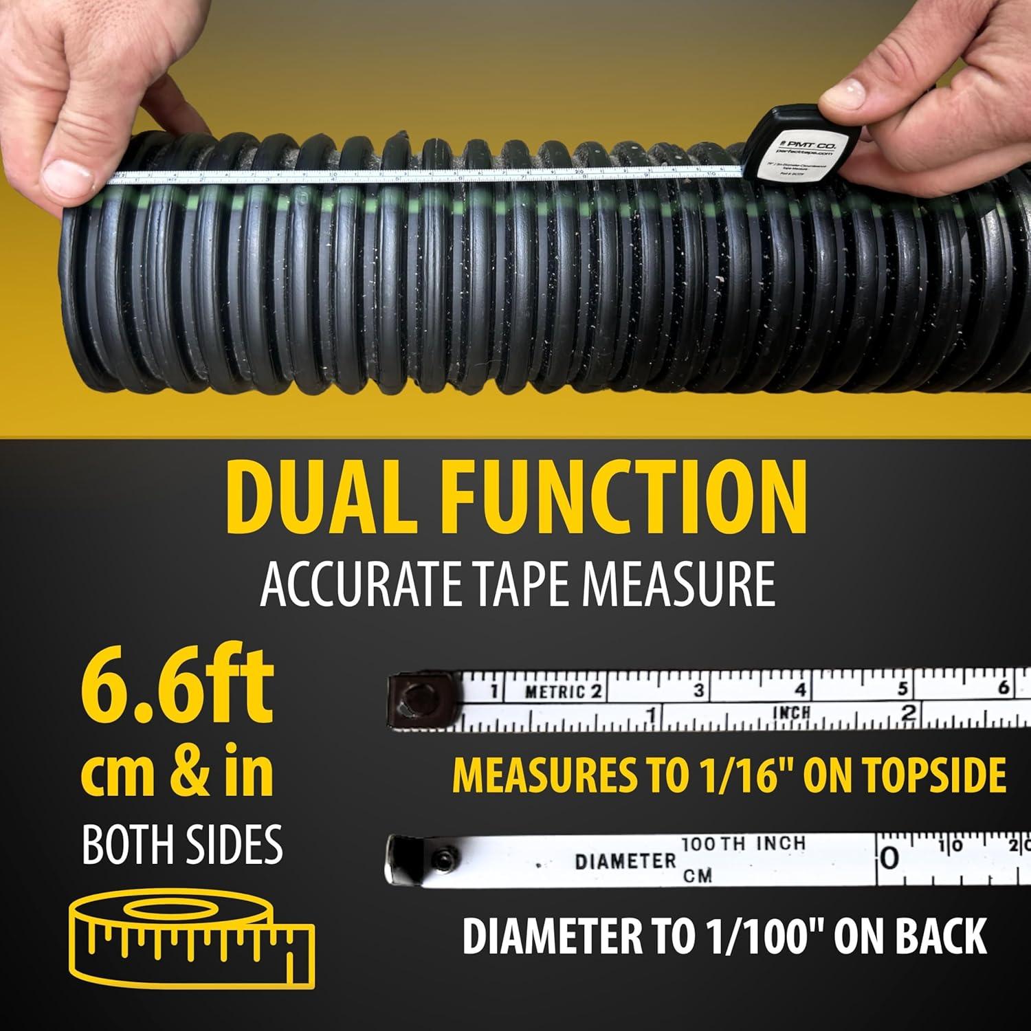 Cinta Métrica Perfecta 2m - Medición de Diámetro y Longitud