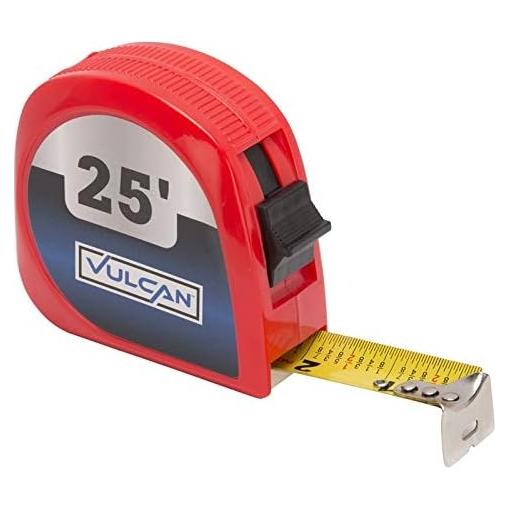 Cinta Métrica Retráctil Edward Tools 7.62m Amarilla con Bloqueo